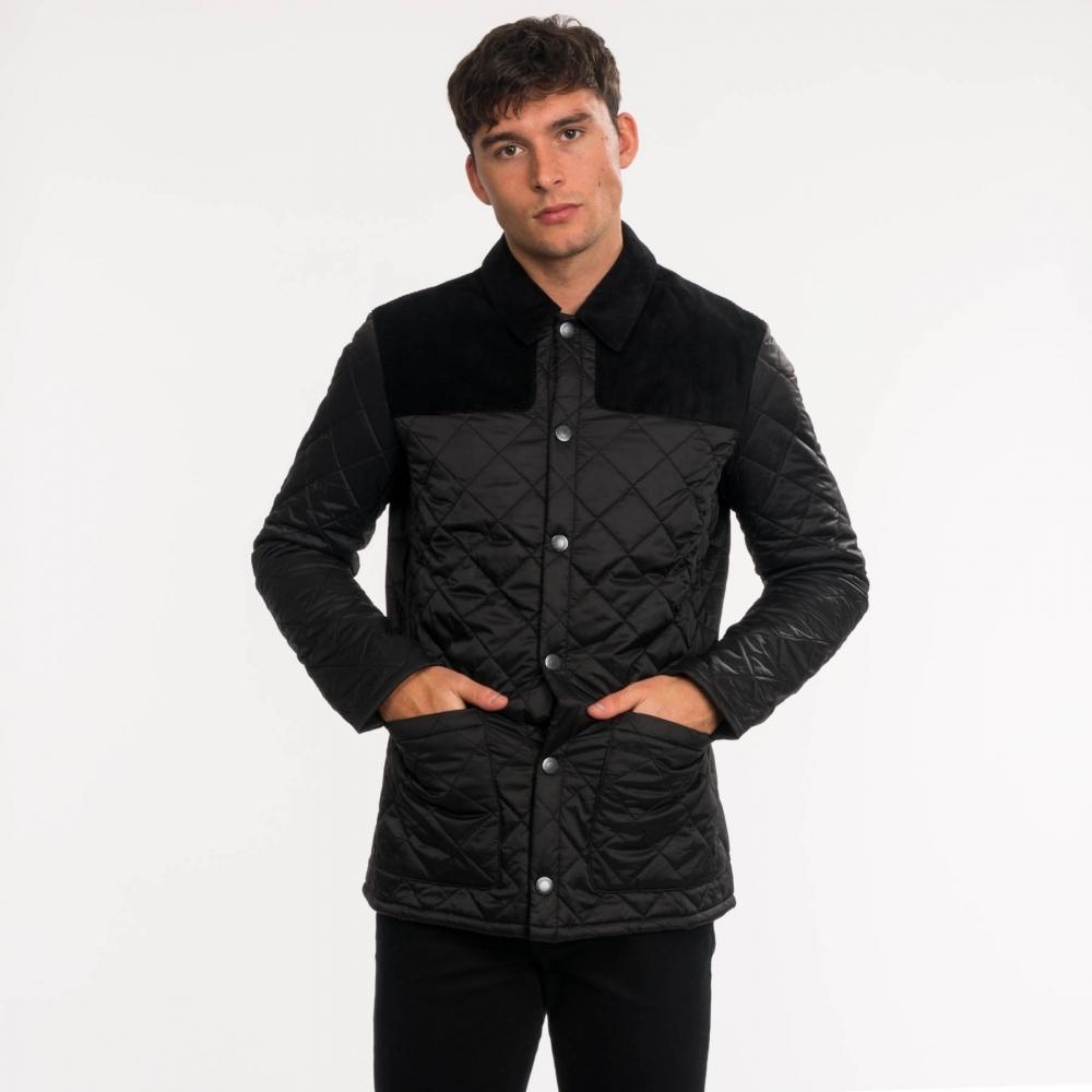 barbour gillock quilted jacket blue