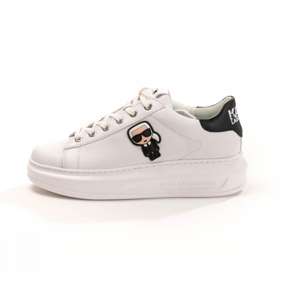 Karl Lagerfeld Footwear Kapri Karl Ikonic Lo Lace Trainers in White | Lyst