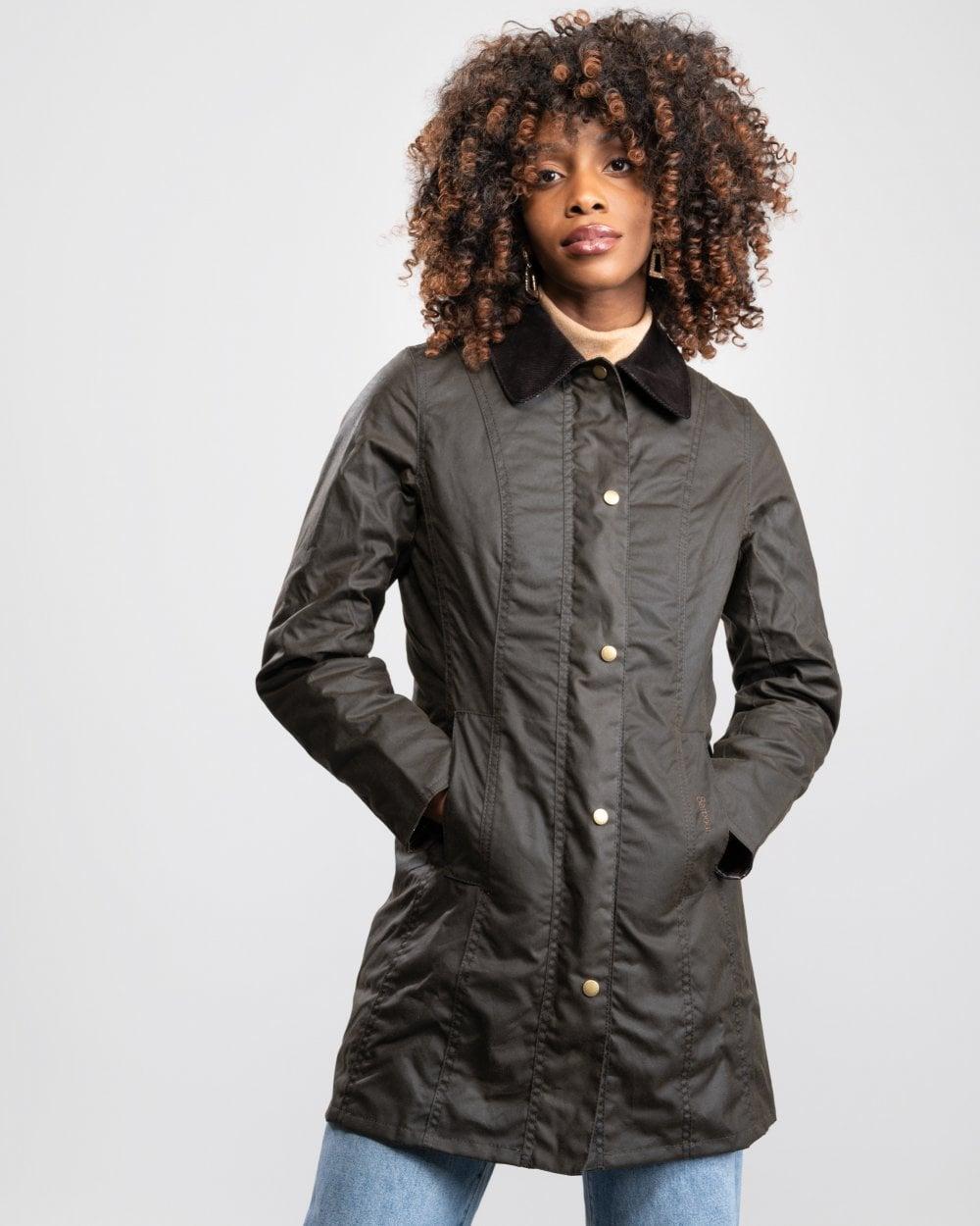 Barbour belsay wax store jacket black