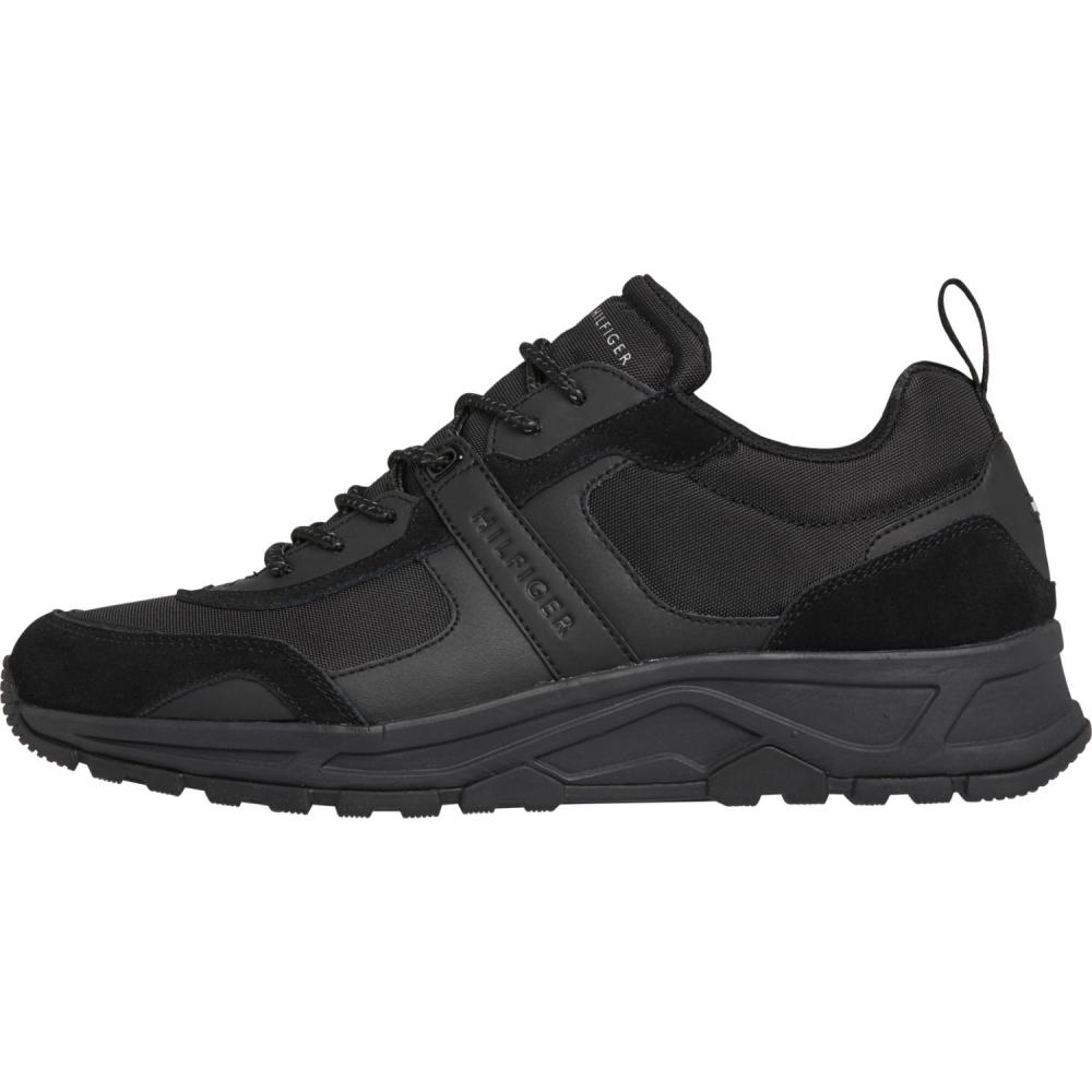 tommy hilfiger fashion mix sneaker in black