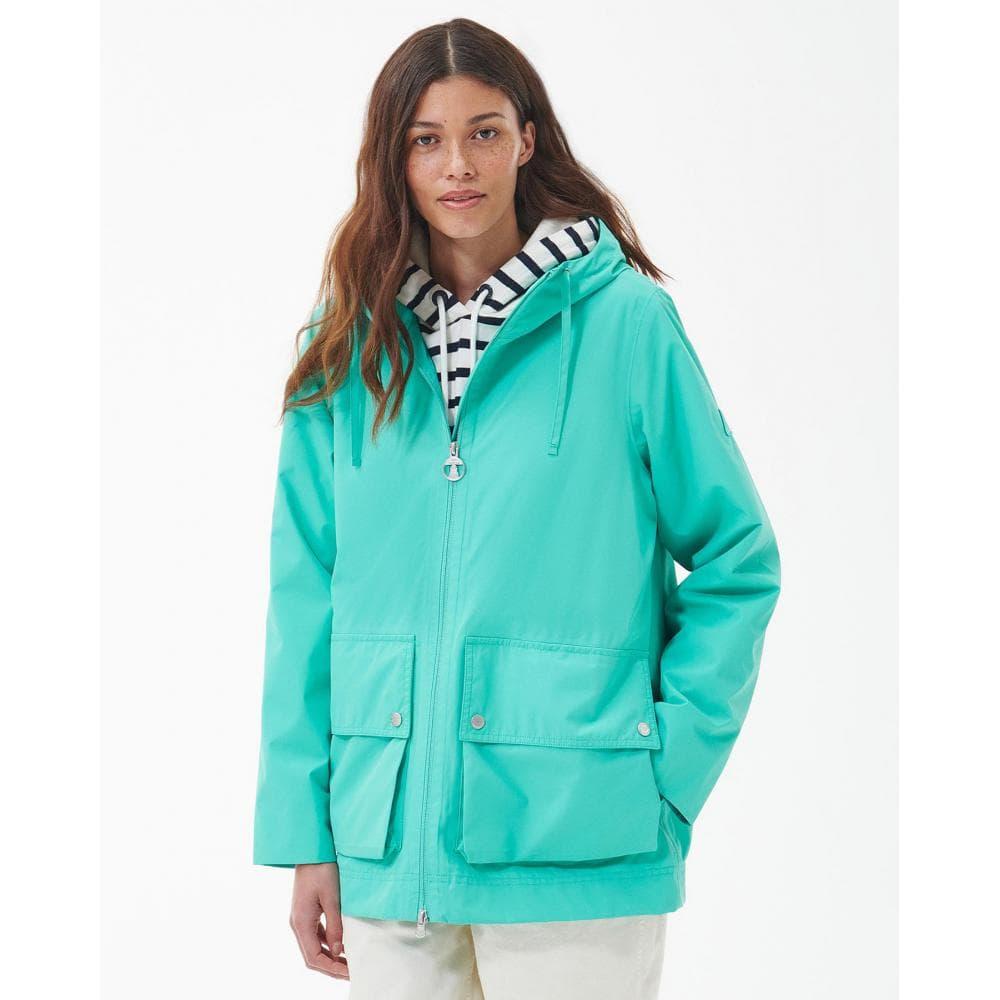 Barbour Azalea Waterproof Jacket in Blue Lyst UK