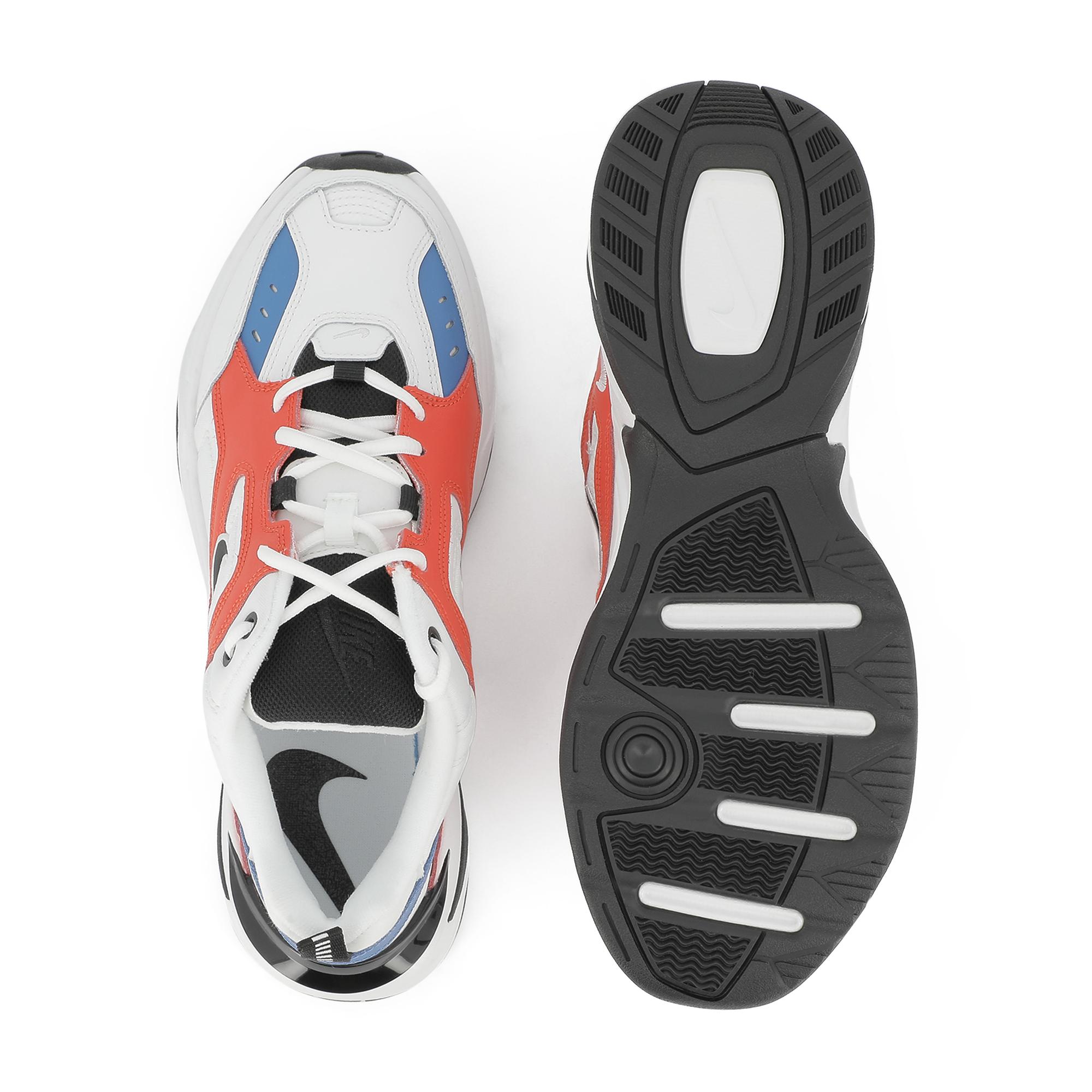 nike m2k tekno orange bleu