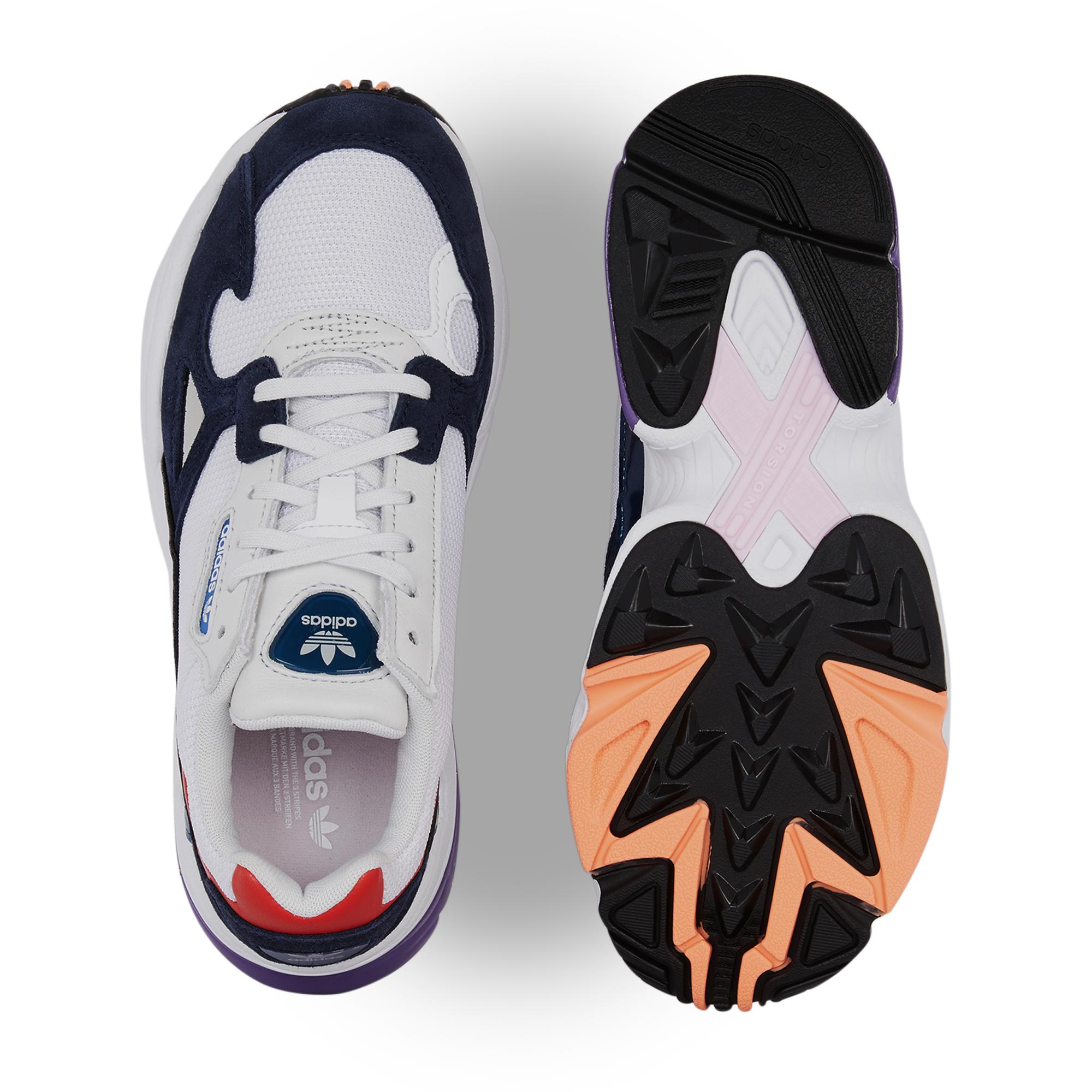 adidas falcon rouge et bleu