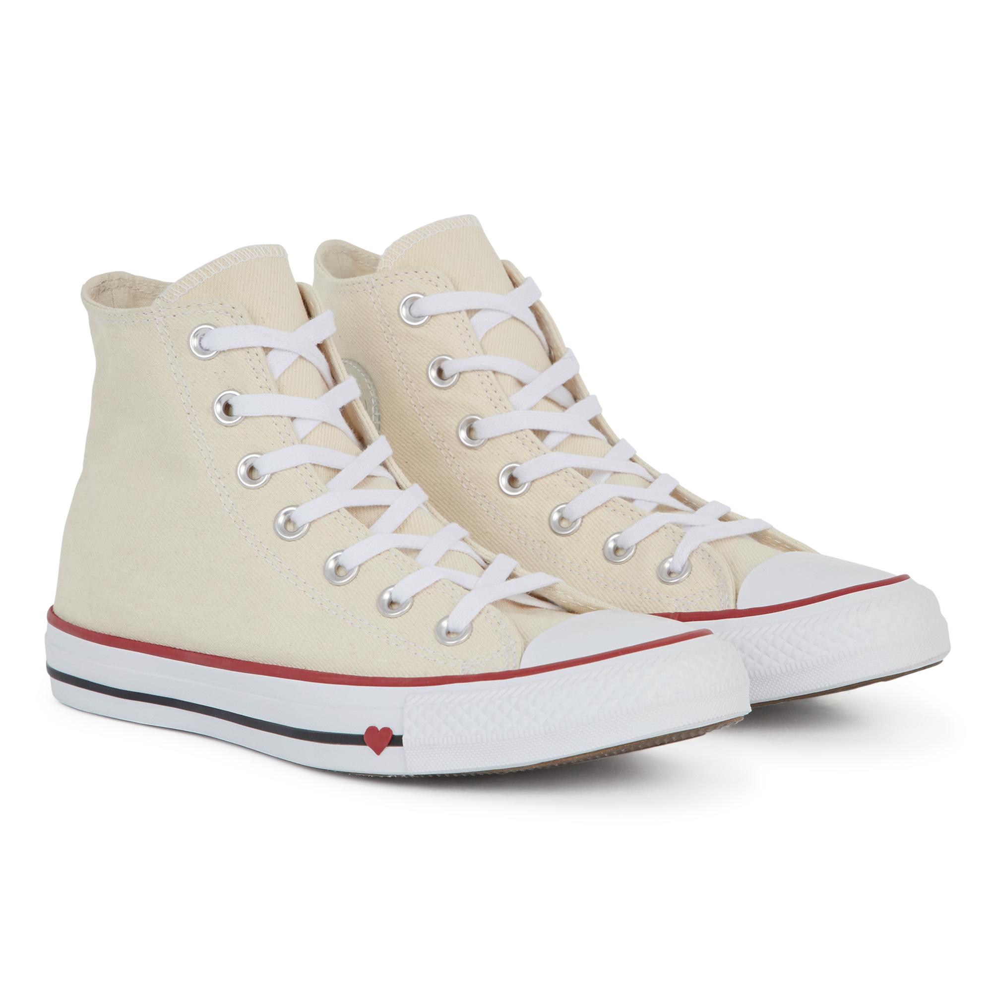 Ctas hi coeur beige Converse en coloris Neutre - Lyst Ctas hi coeur beige Converse en coloris Neutre - Lyst