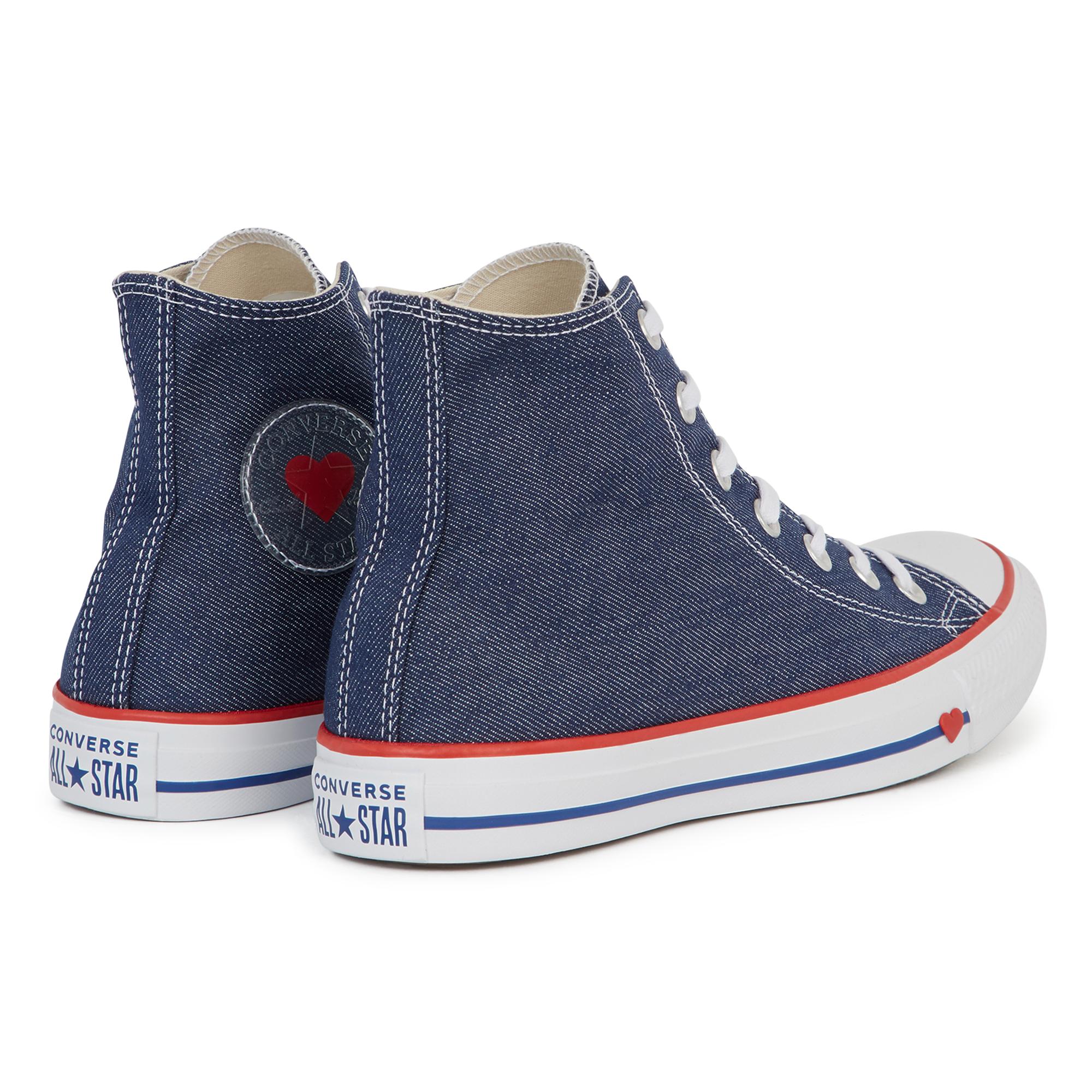 converse vichy bleu