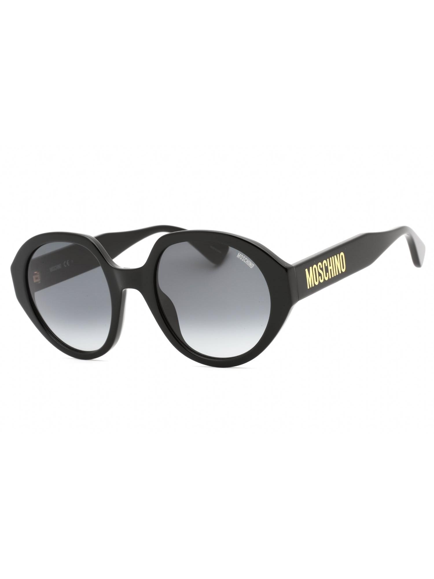 Moschino MOS160/S Sunglasses Black Plastic Oval Oversized Sunglasses Moschino Sunglasses Womens Moschino  main image 4
