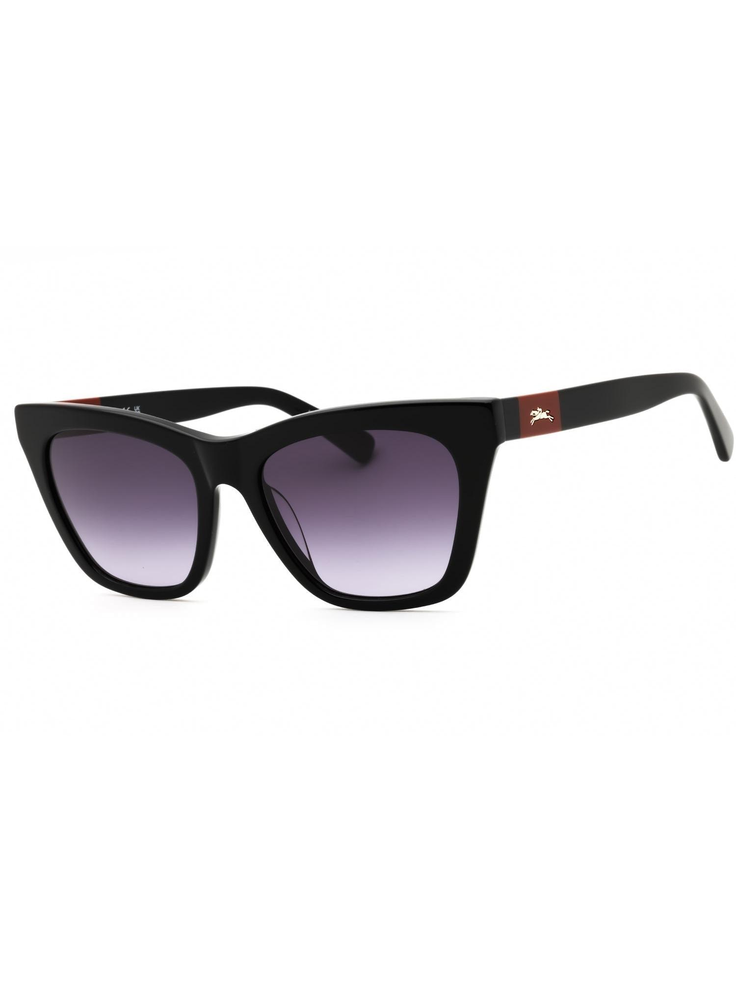 Authentic NEW Longchamp Black Cat Eye Frame Sunglasses Longchamp LO673S 001 53 New Women Sunglasses at Amazon  main image 4