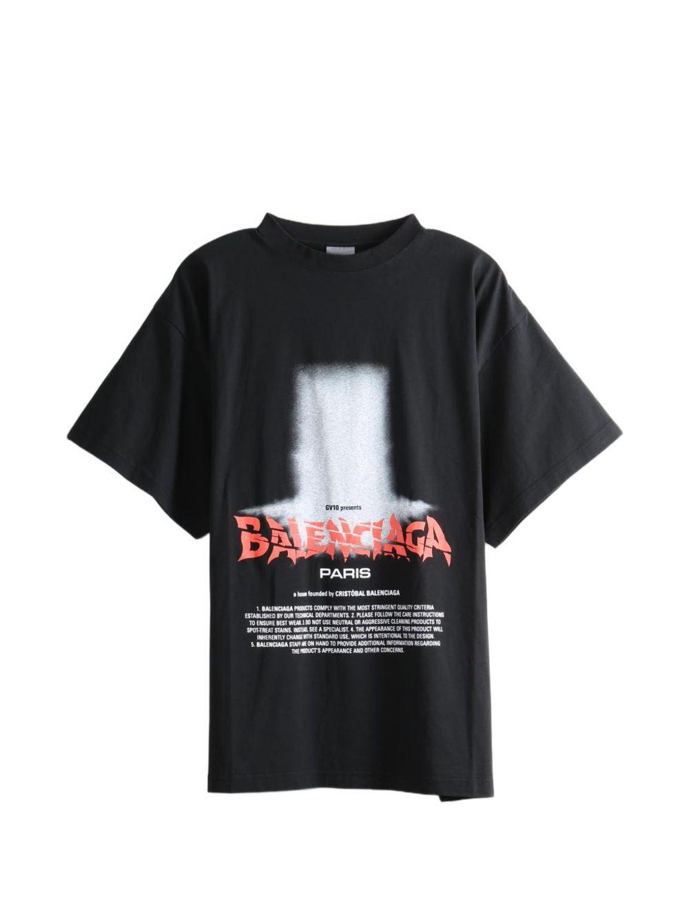 BALENCIAGA ニコラ期 紋章 Tシャツ archive フランス製 希少 Balenciaga The Door Graphic-Print T-Shirt in Black for Men | Lyst