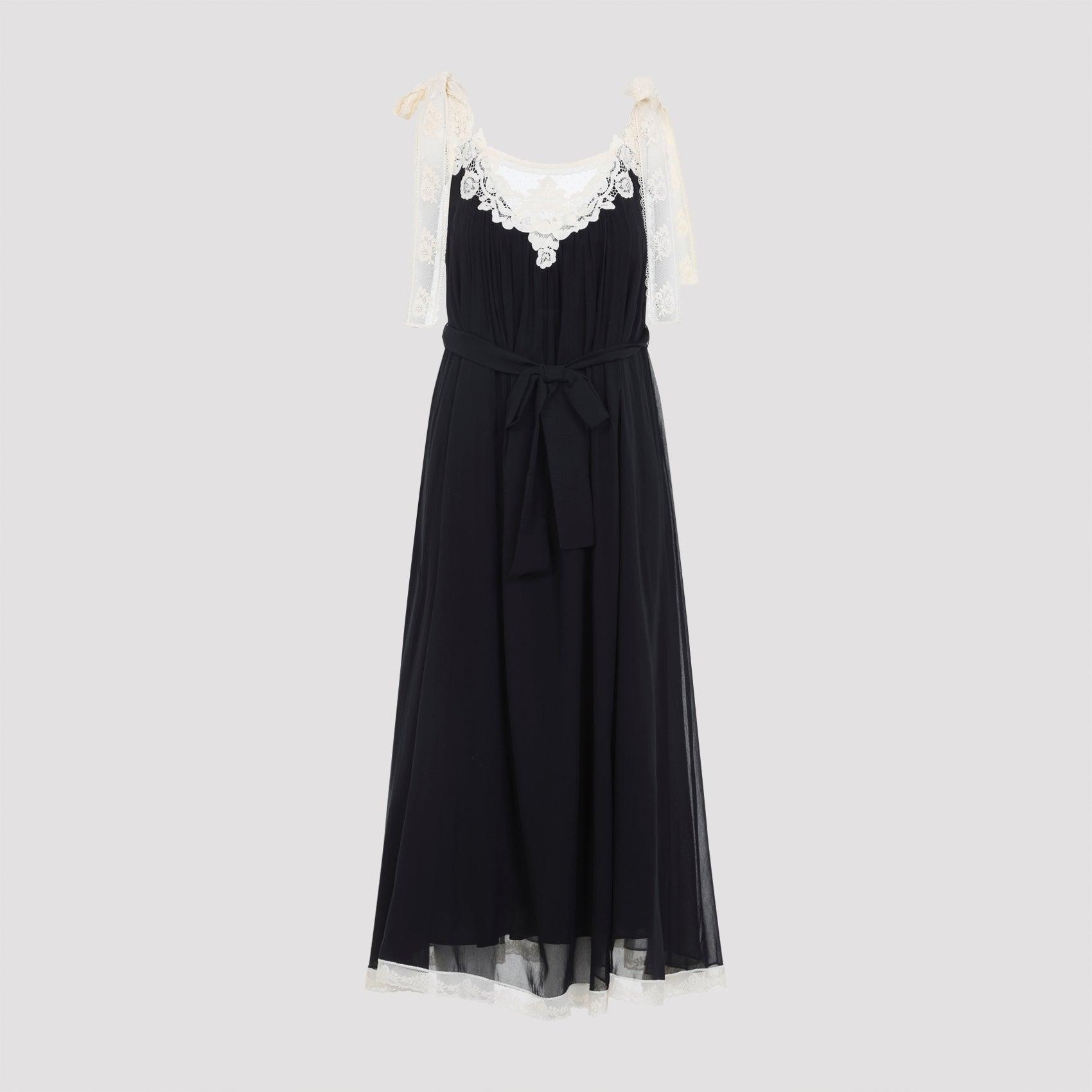 princess polly baby blue dress Zimmermann Printed Maxi Dress In Black And White Silk