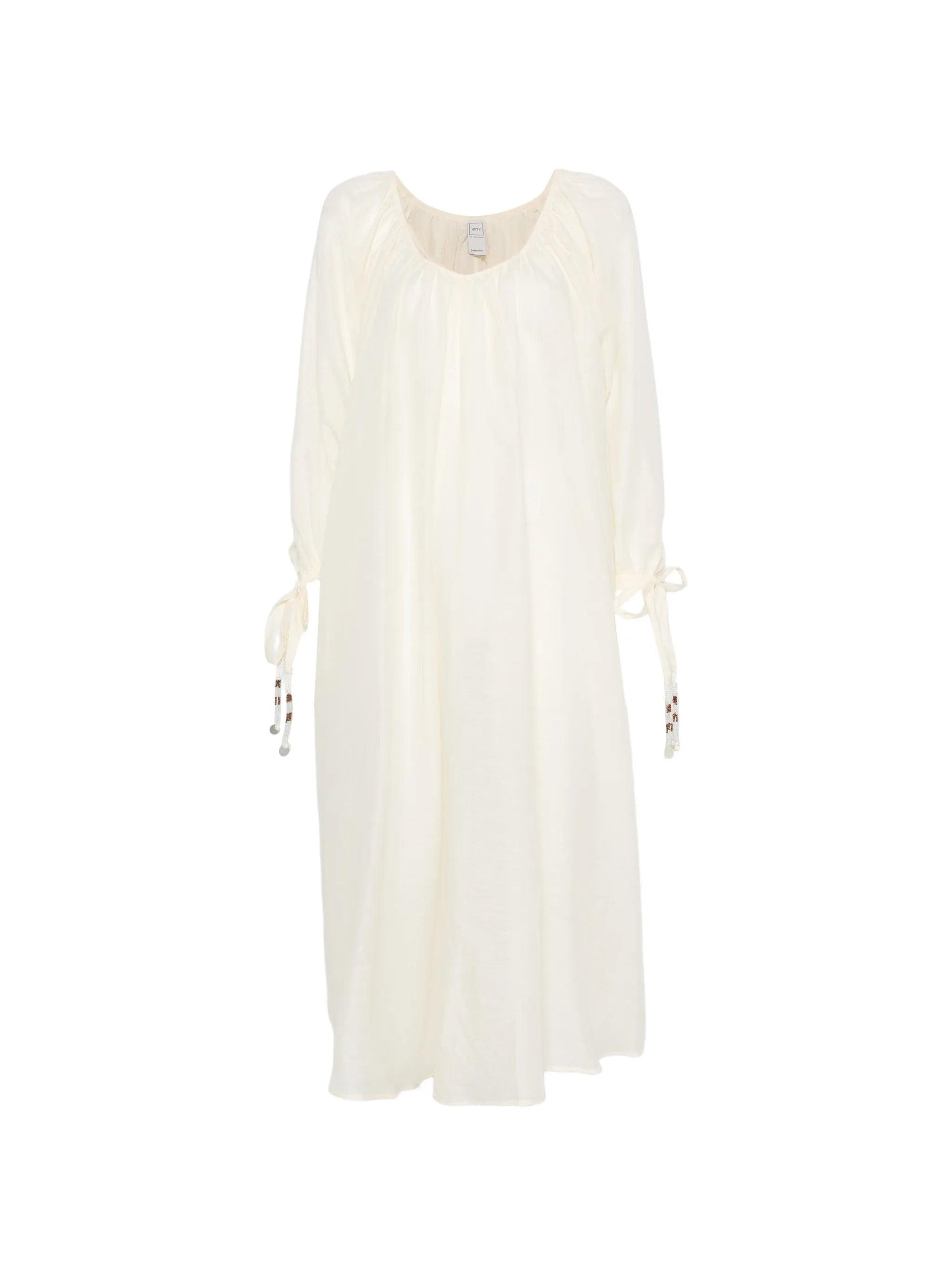 chinese dress ladies 120% LINO SHIRT DRESS - BLUE