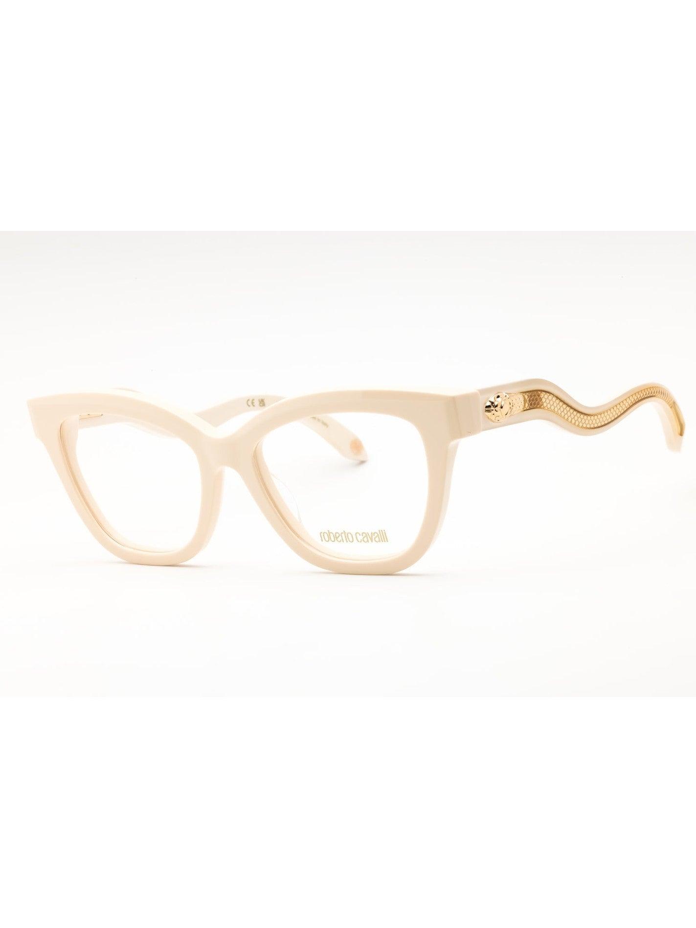 Roberto Cavalli White Cat-Eye Sunglasses with Brown Gradient Lenses Roberto Cavalli SRC043-0300 Cateye Rimless Sunglasses in  main image 2
