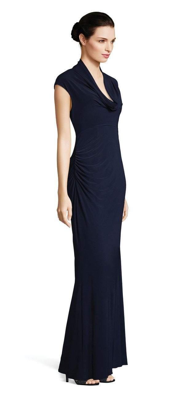 Adrianna Papell Ap1e202962 Cowl Fitted Evening Dress in Blue - Lyst