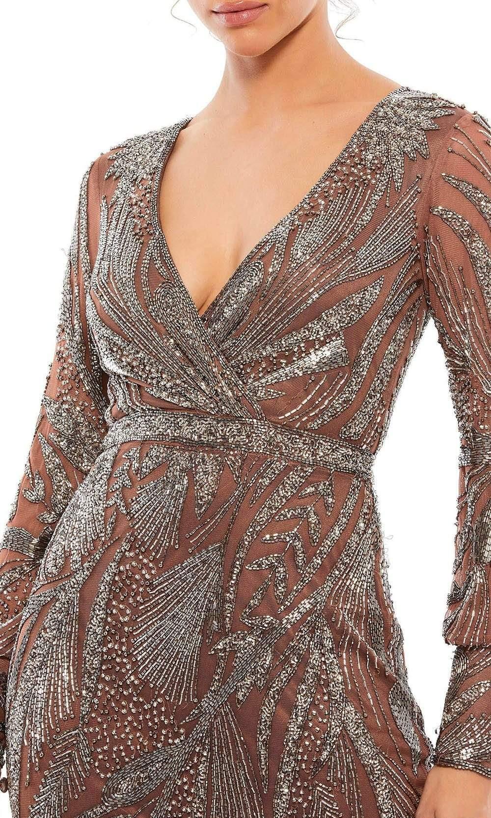 Mac Duggal Evening 5295d V-neck Knee 