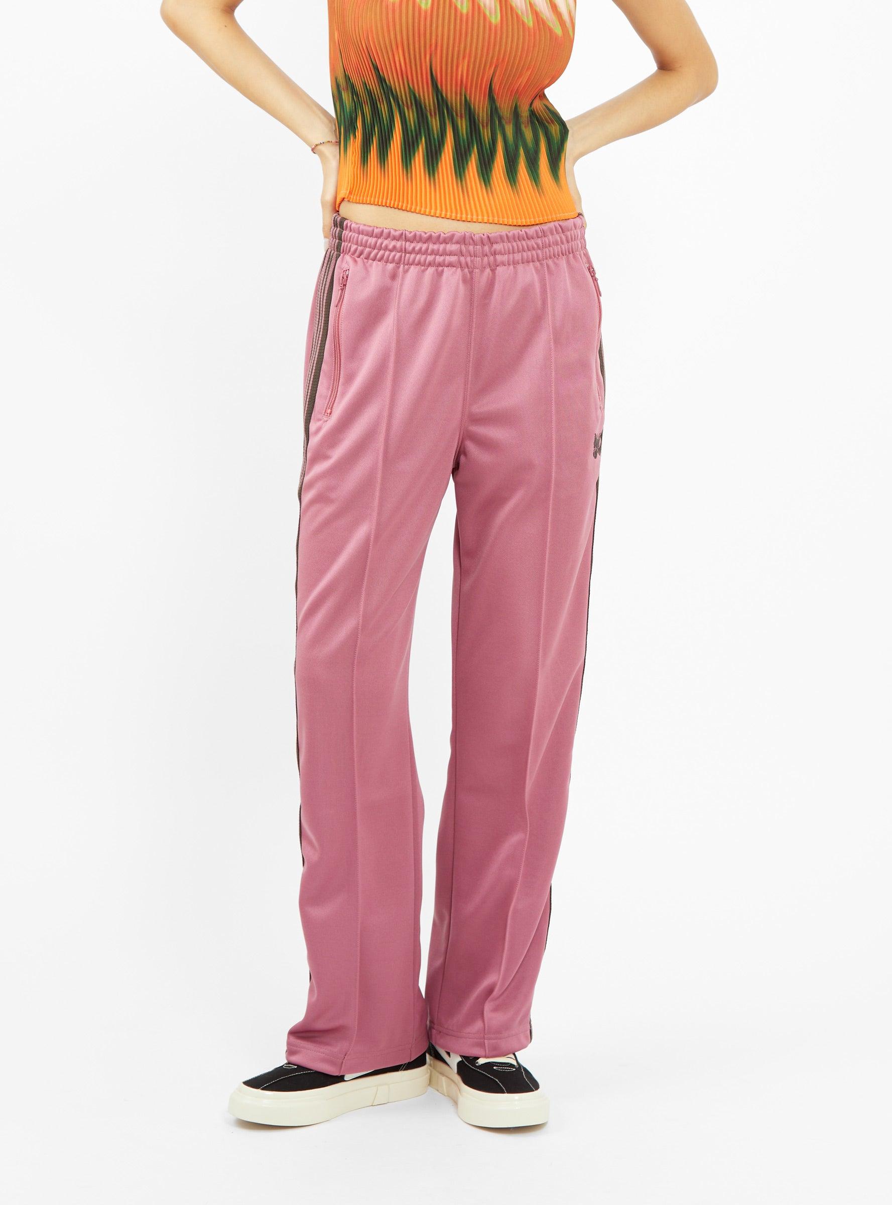 Needles Poly Smooth Track Pants Smoke Pink | Lyst