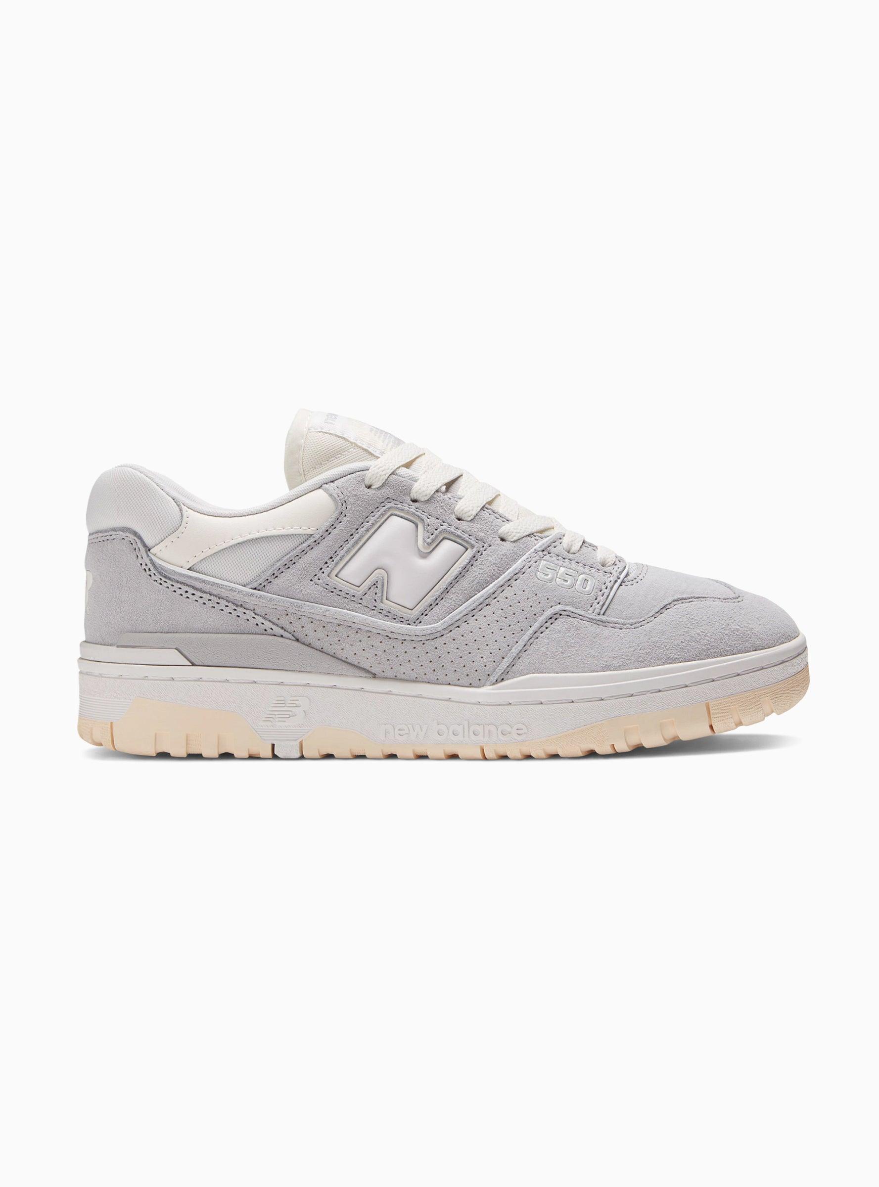 New Balance Bb550slb Trainers Rain Cloud Grey in White for Men | Lyst