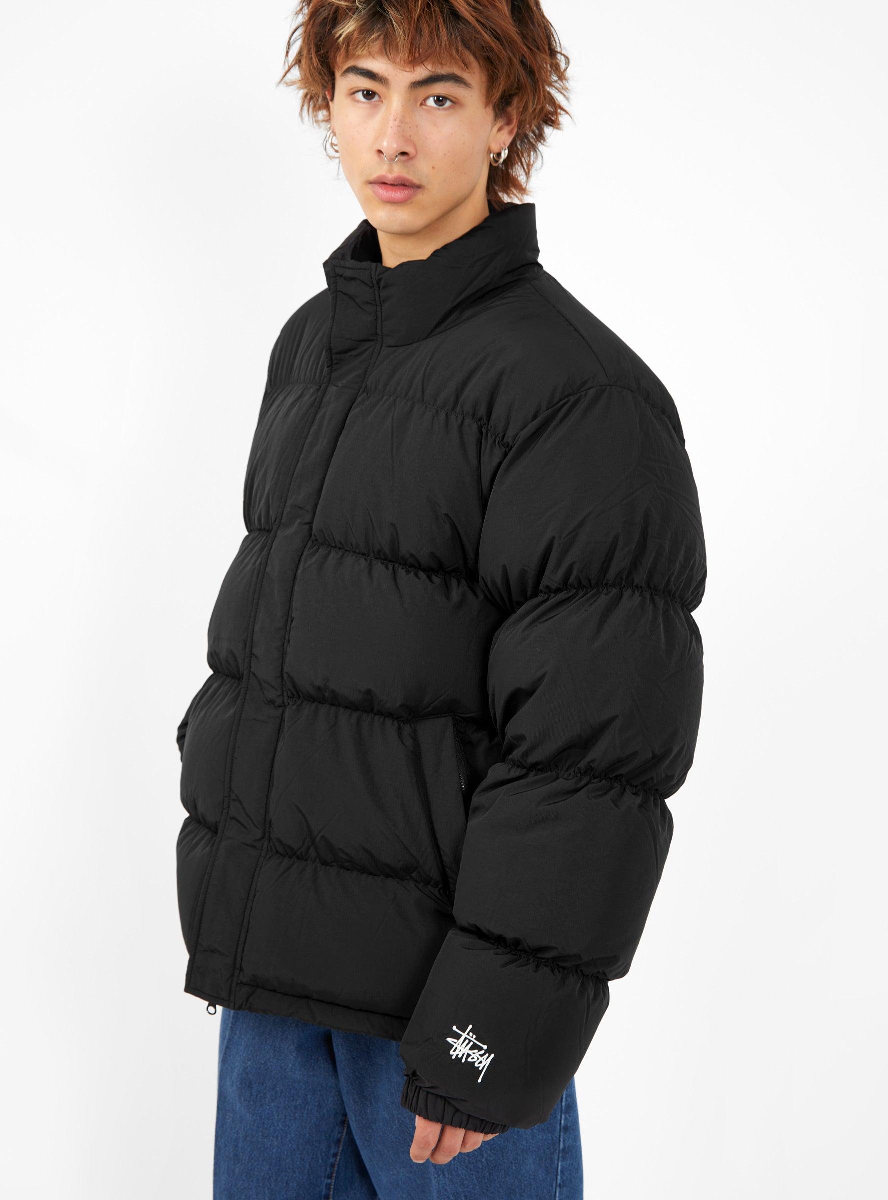 Stussy Ripstop Down Puffer Jacket Black for Men | Lyst