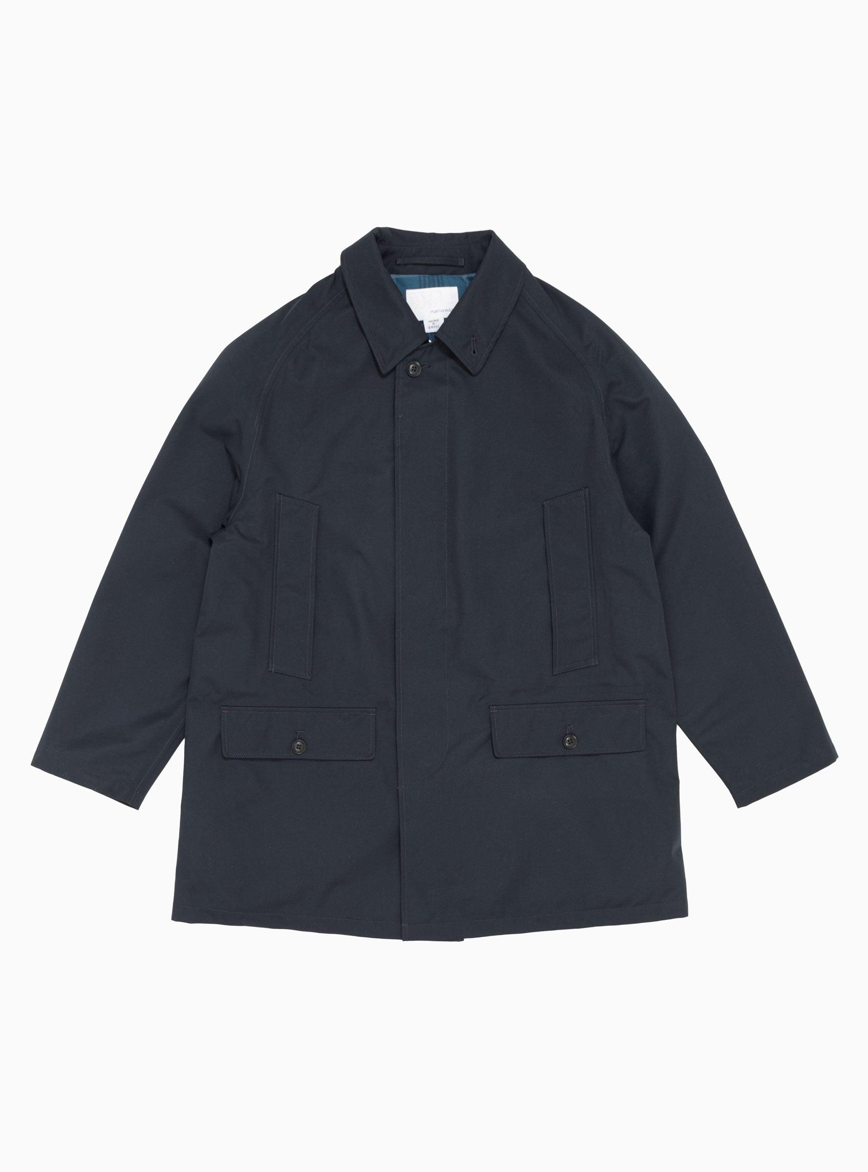 Nanamica Gore-tex Short Soutien Collar Coat Navy in Blue for Men
