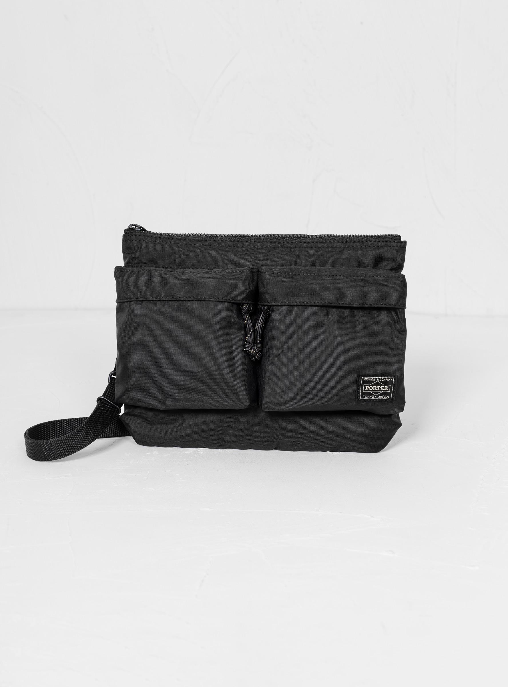 Porter-Yoshida and Co Force Shoulder Bag Black for Men
