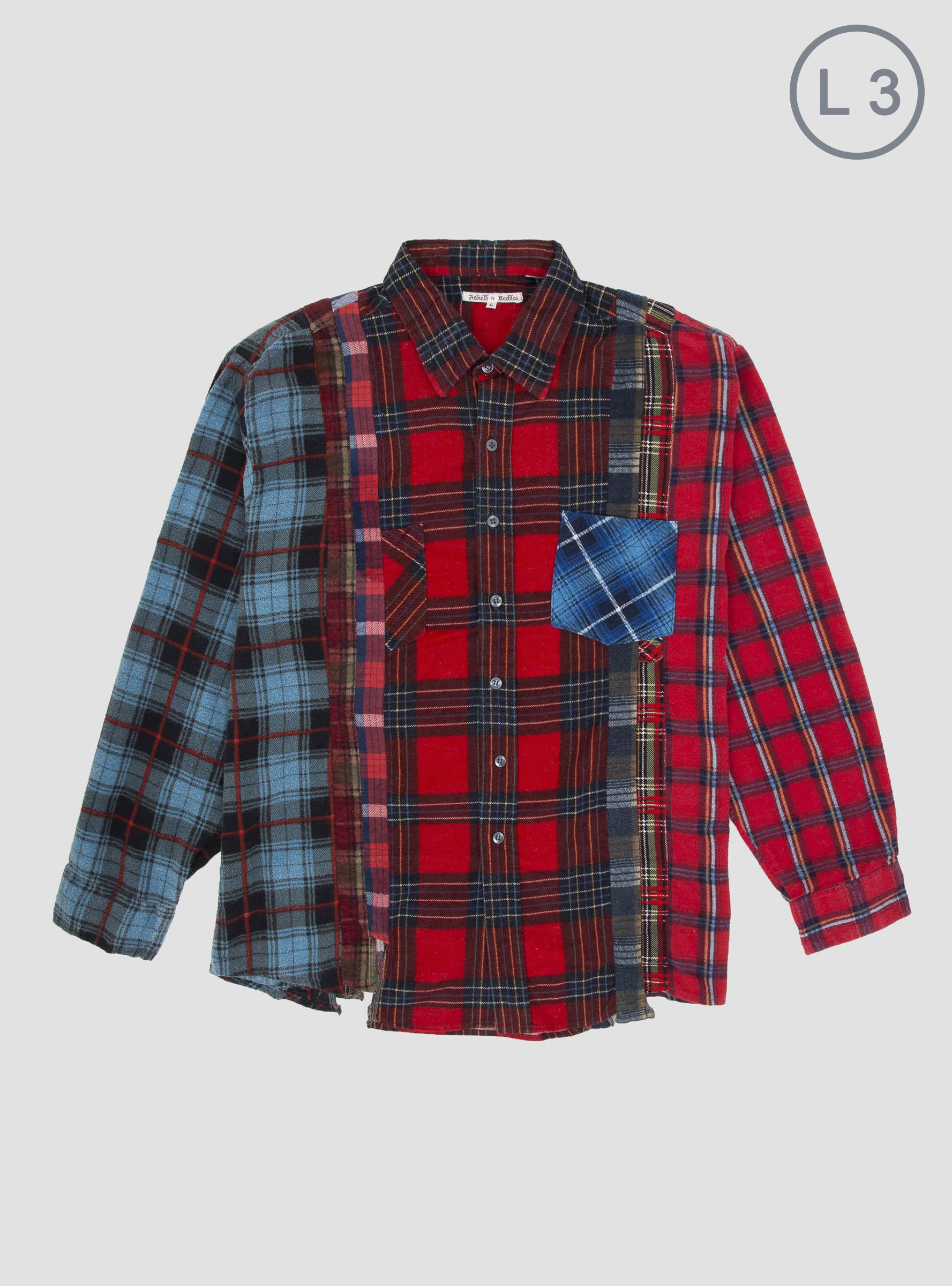 Needles Rebuild 7 Cuts Flannel Shirt For Men Lyst
