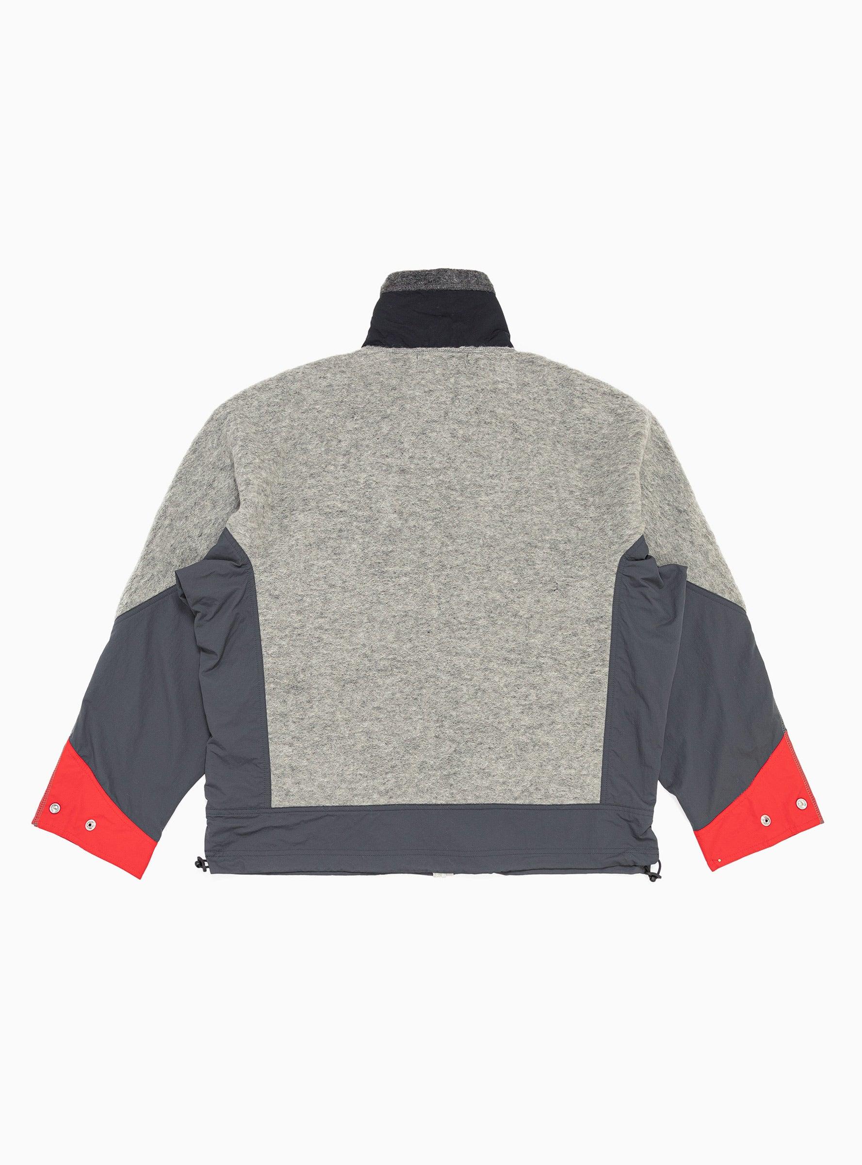 Toga Virilis Wool Jersey Blouson Jacket Grey for Men | Lyst