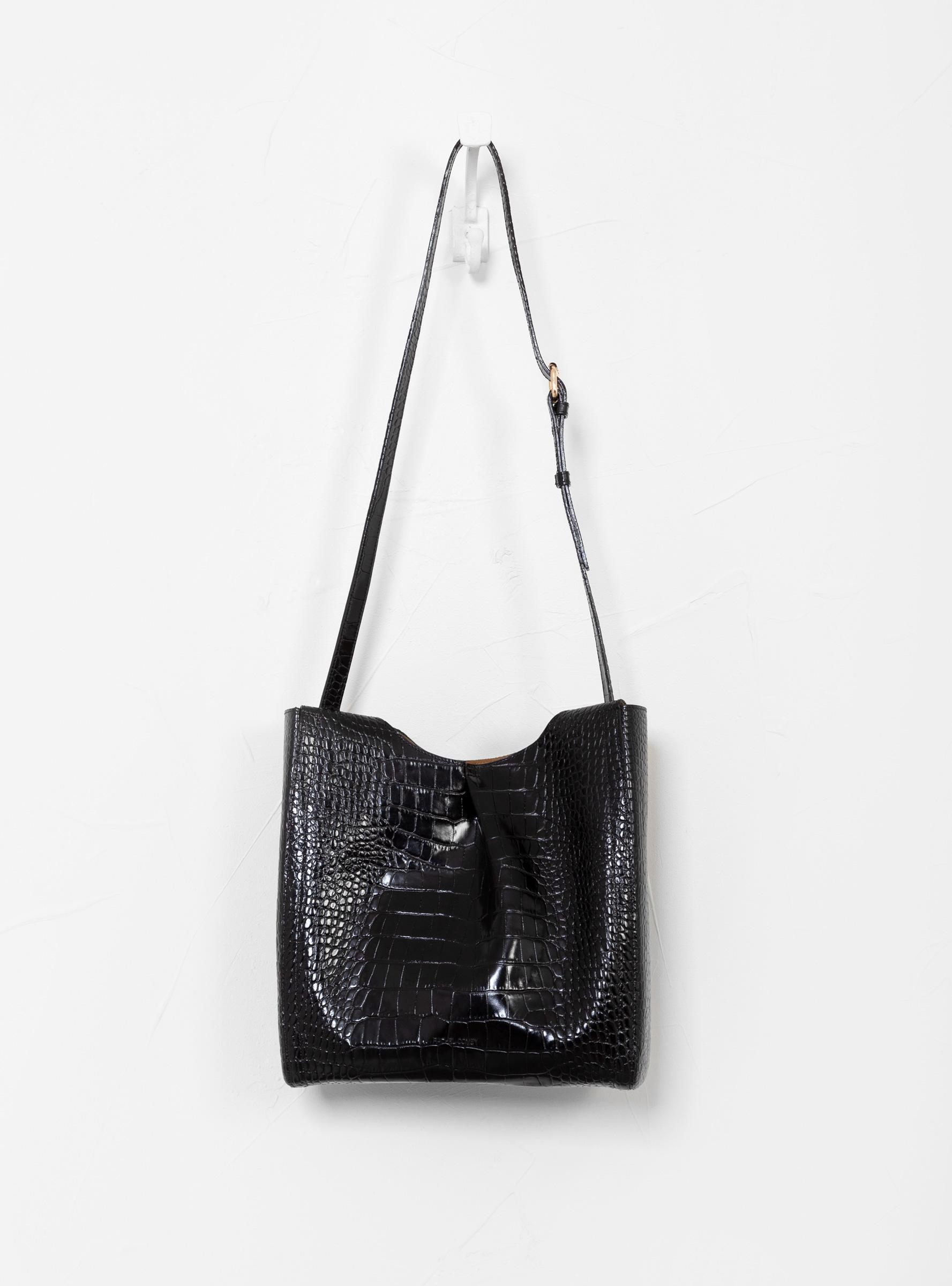 Download Rachel Comey Leather Monte Tote Bag Black Mock Croc - Lyst