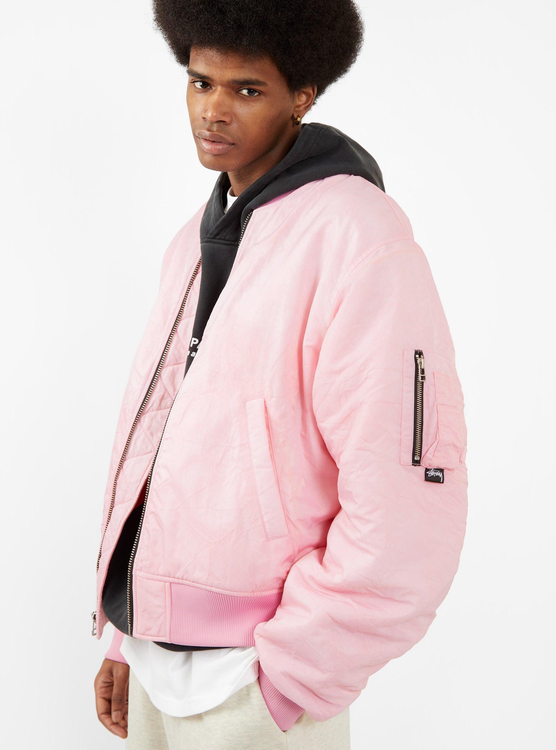 Calvin klein pink store bomber jacket