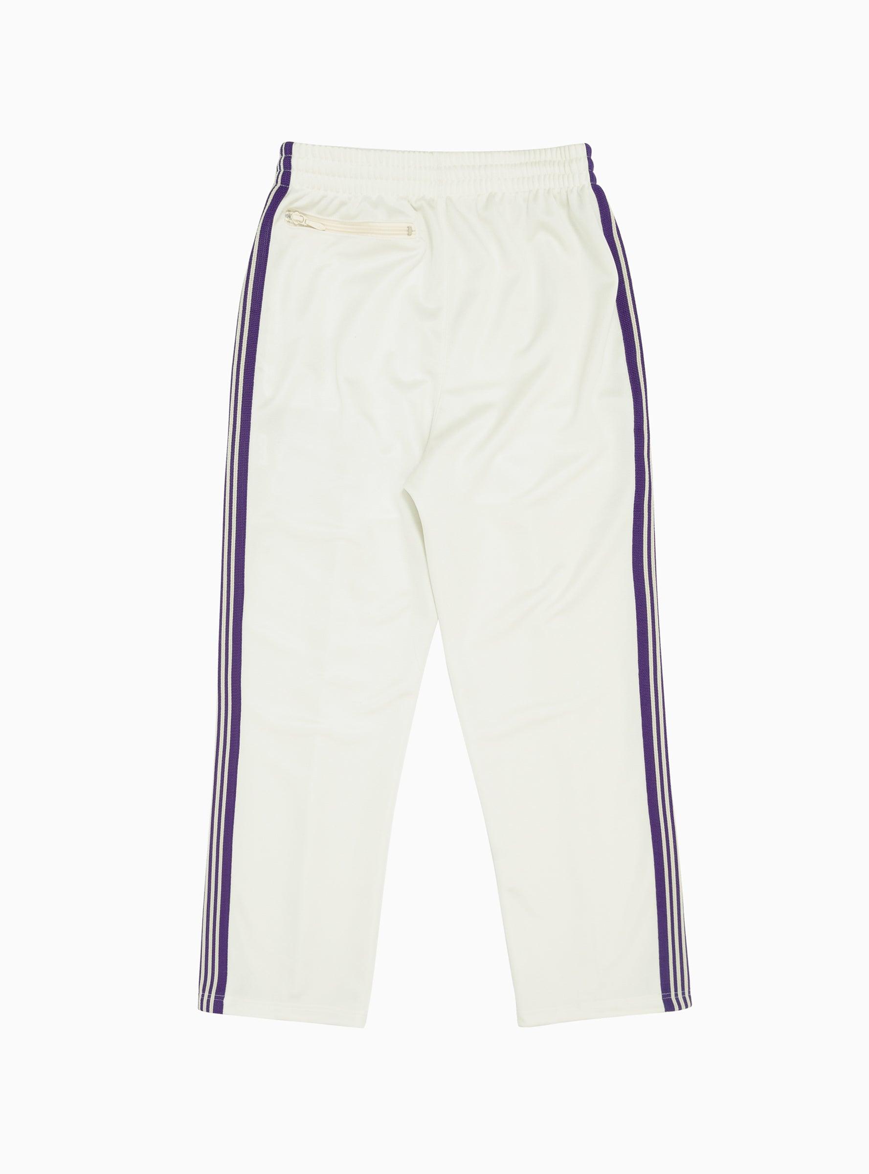 Needles Poly Smooth Track Pants Ice White for Men | Lyst