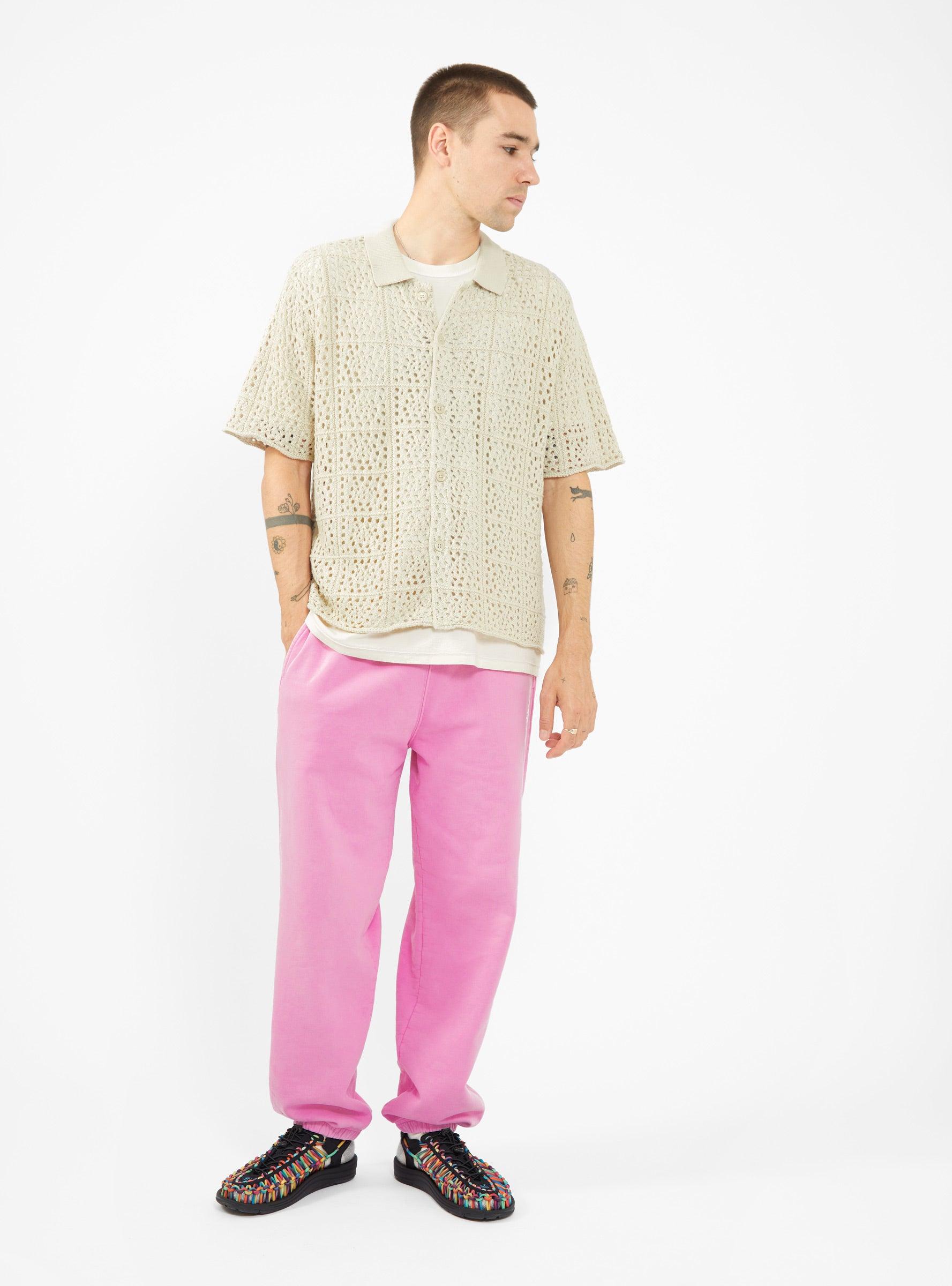 Stussy Crochet Shirt Natural for Men | Lyst