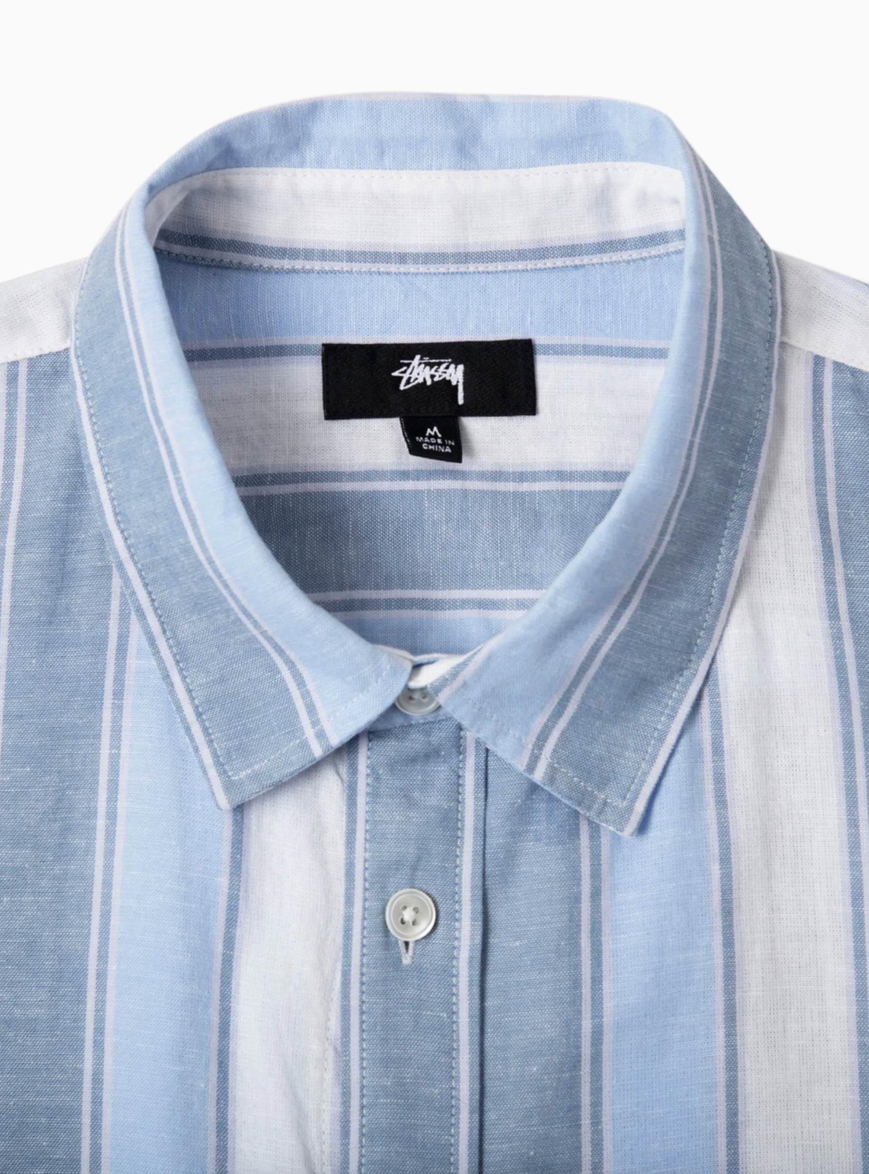 魅力の stussy boxy striped ss shirt ステューシー シャツ