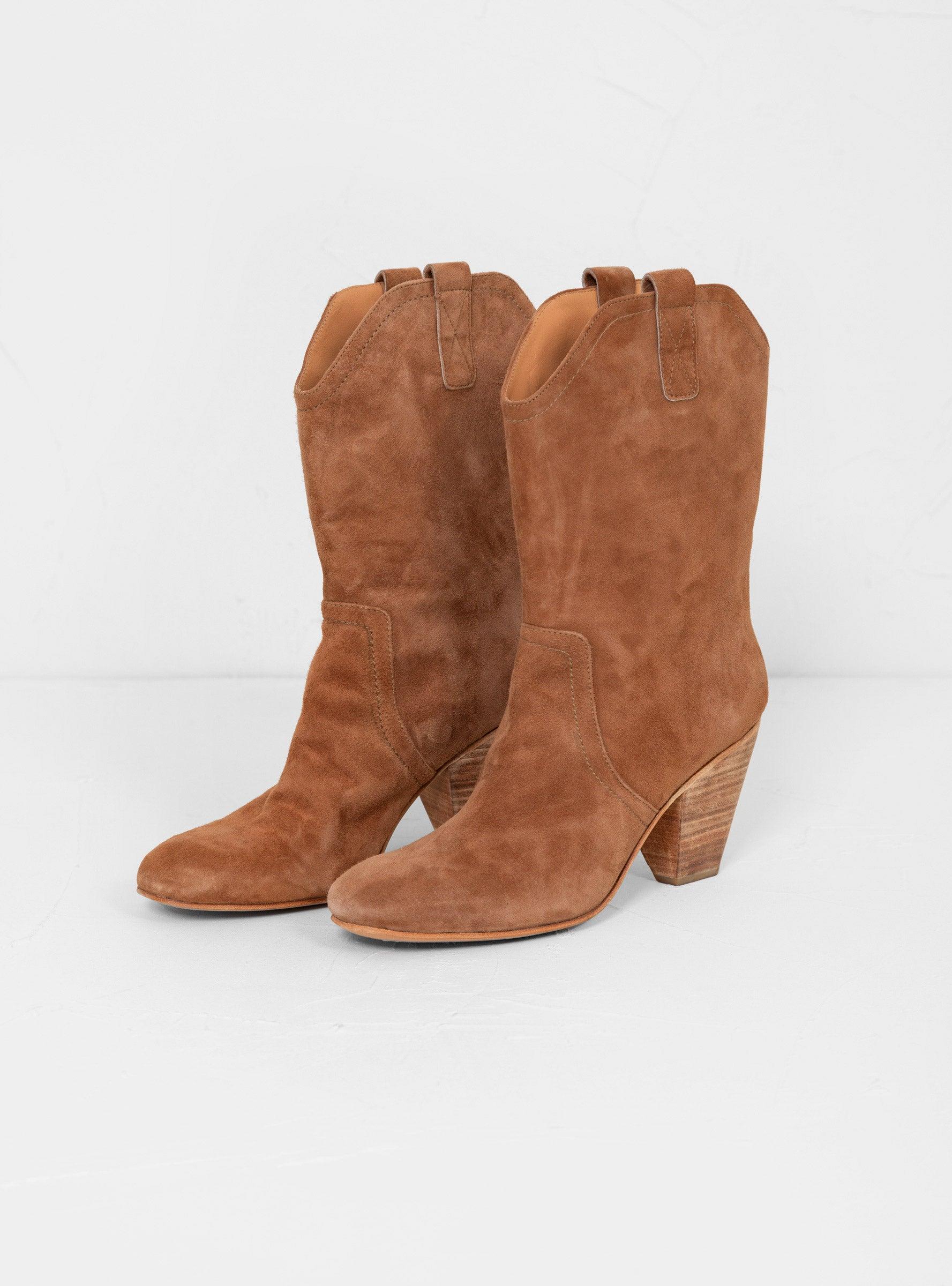 Rachel Comey Suede Lydia Boots Walnut