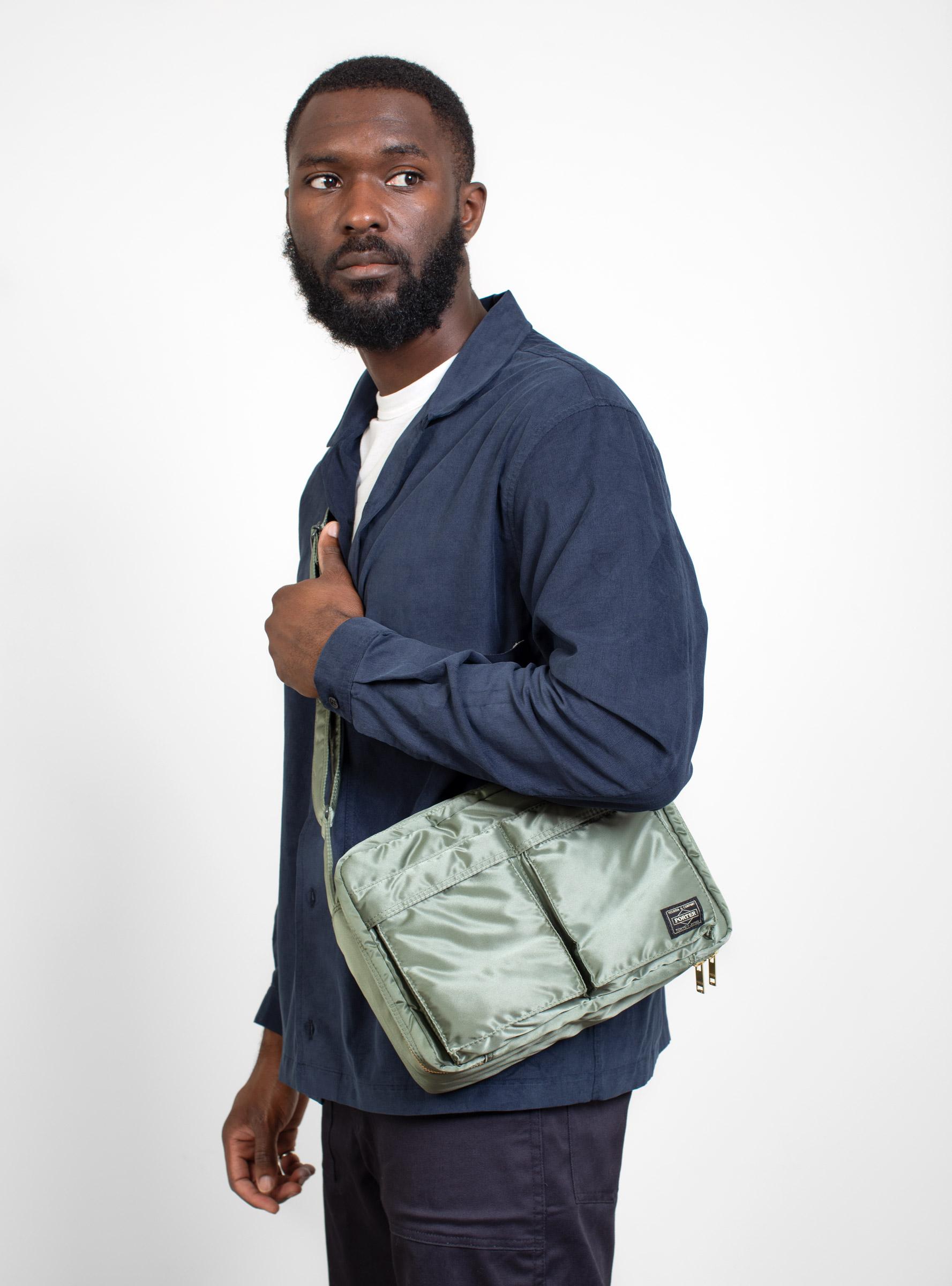 Porter-Yoshida and Co Tanker Large Shoulder Bag Sage Green for Men | Lyst