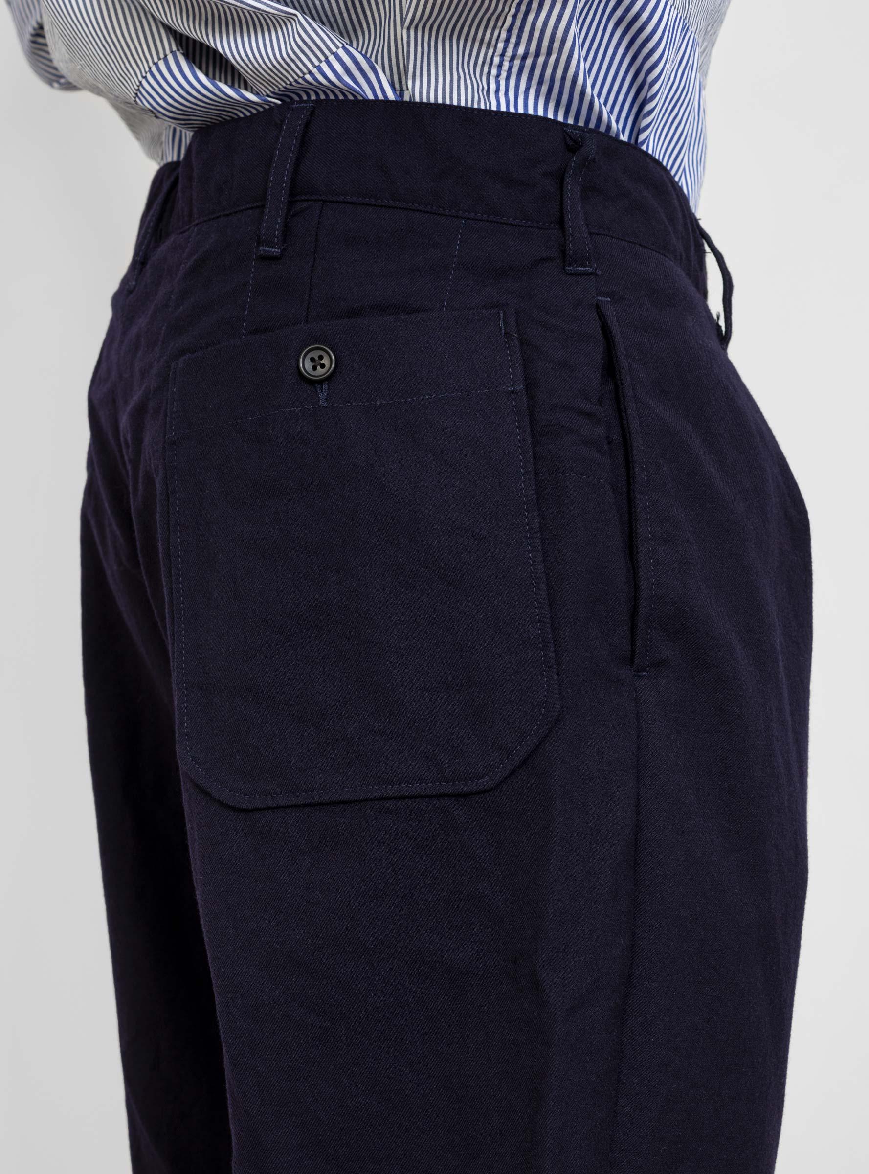 Engineered Garments Wool Uniform Serge Carlyle Pant Navy in Blue for ...