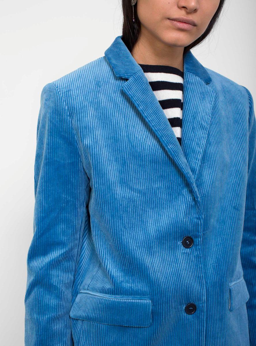 blue cord blazer