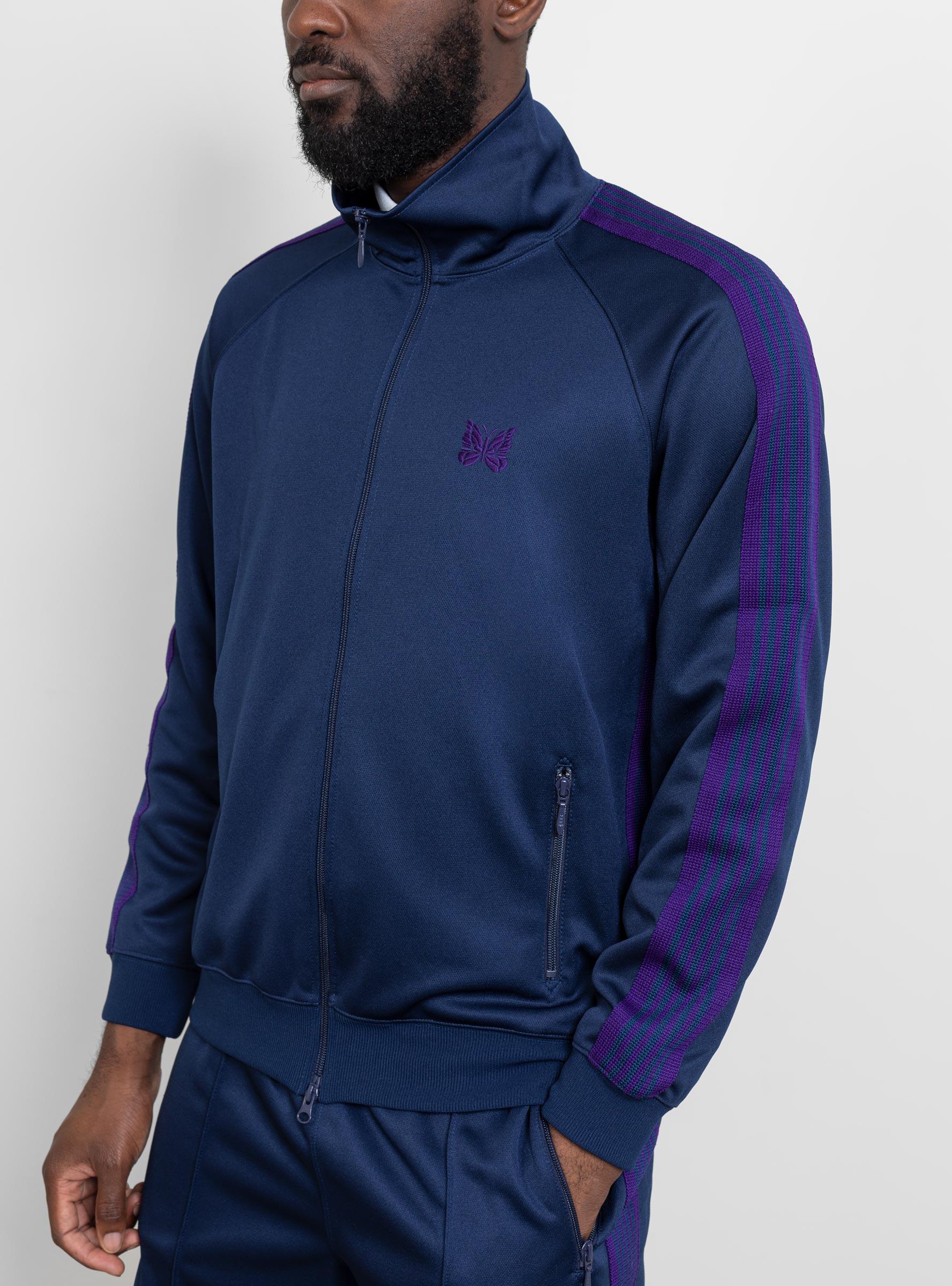 Needles Synthetic Track Jacket Navy in Blue for Men Lyst