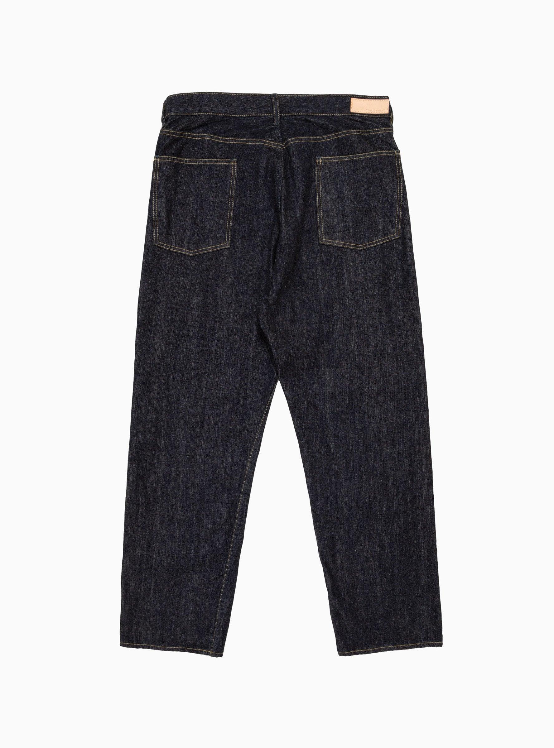 Still By Hand Five Pocket Jeans Navy in Blue for Men | Lyst