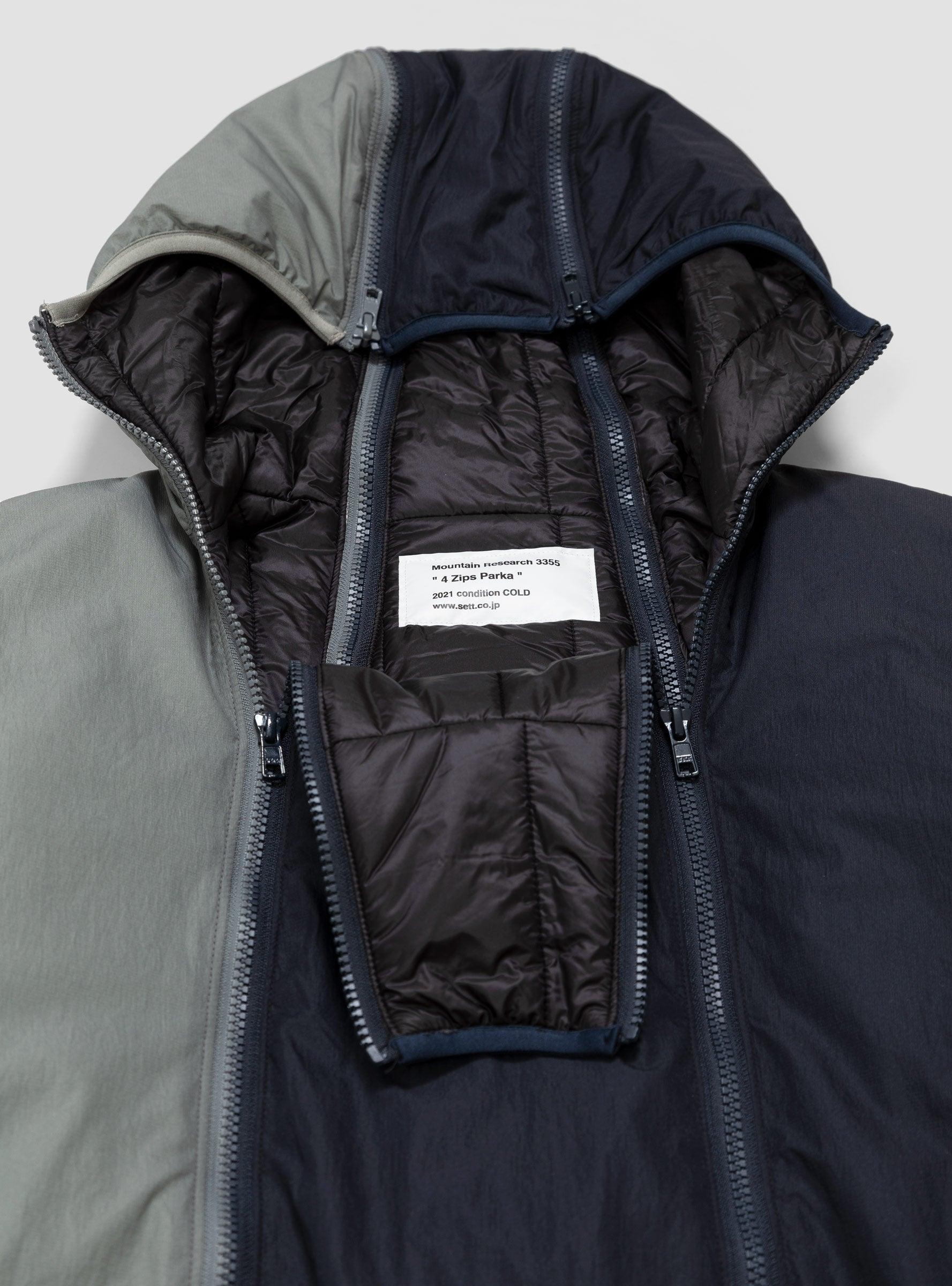 Mountain Research 4 Zips Parka Navy & Grey in Blue for Men | Lyst