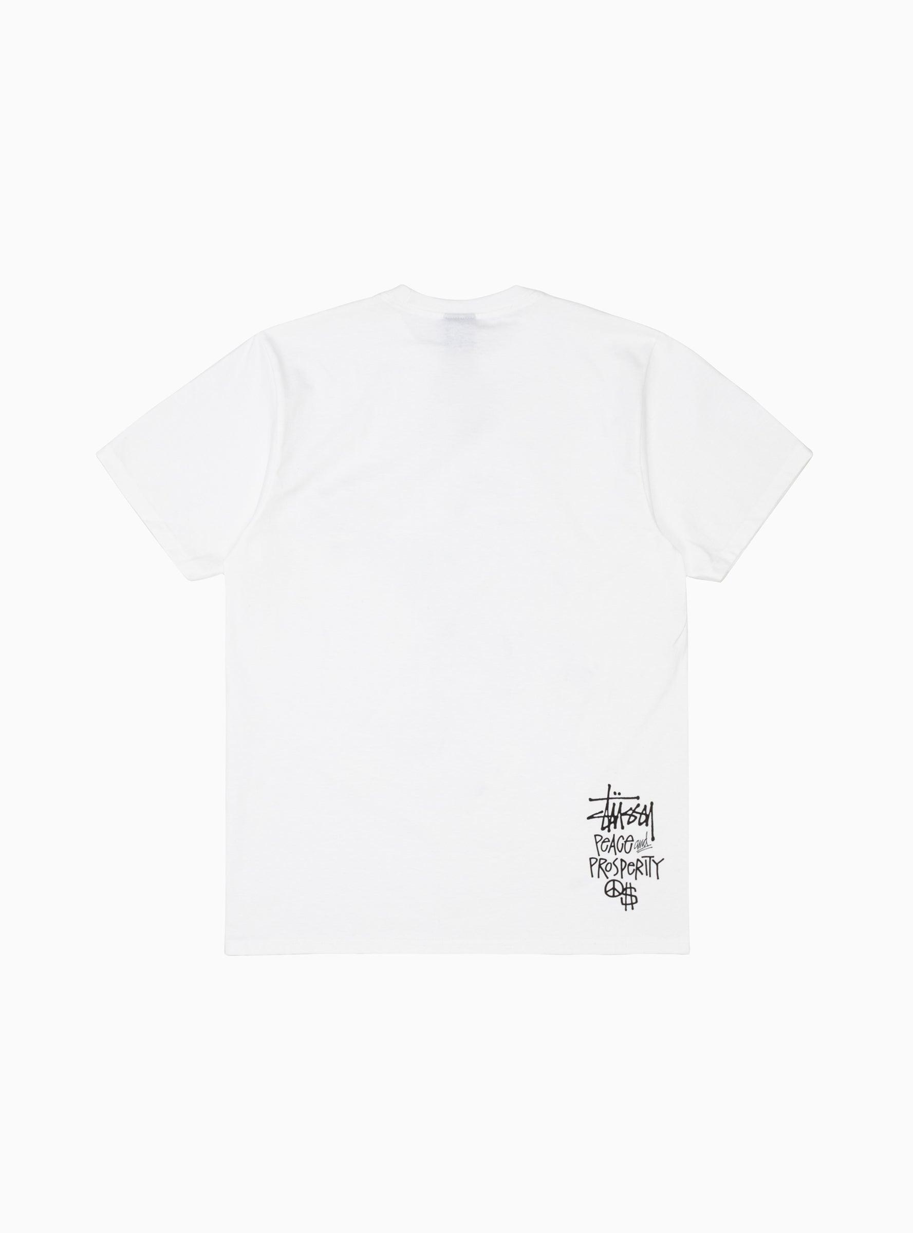 Stussy Peace & Prosperity T-shirt White for Men | Lyst Canada