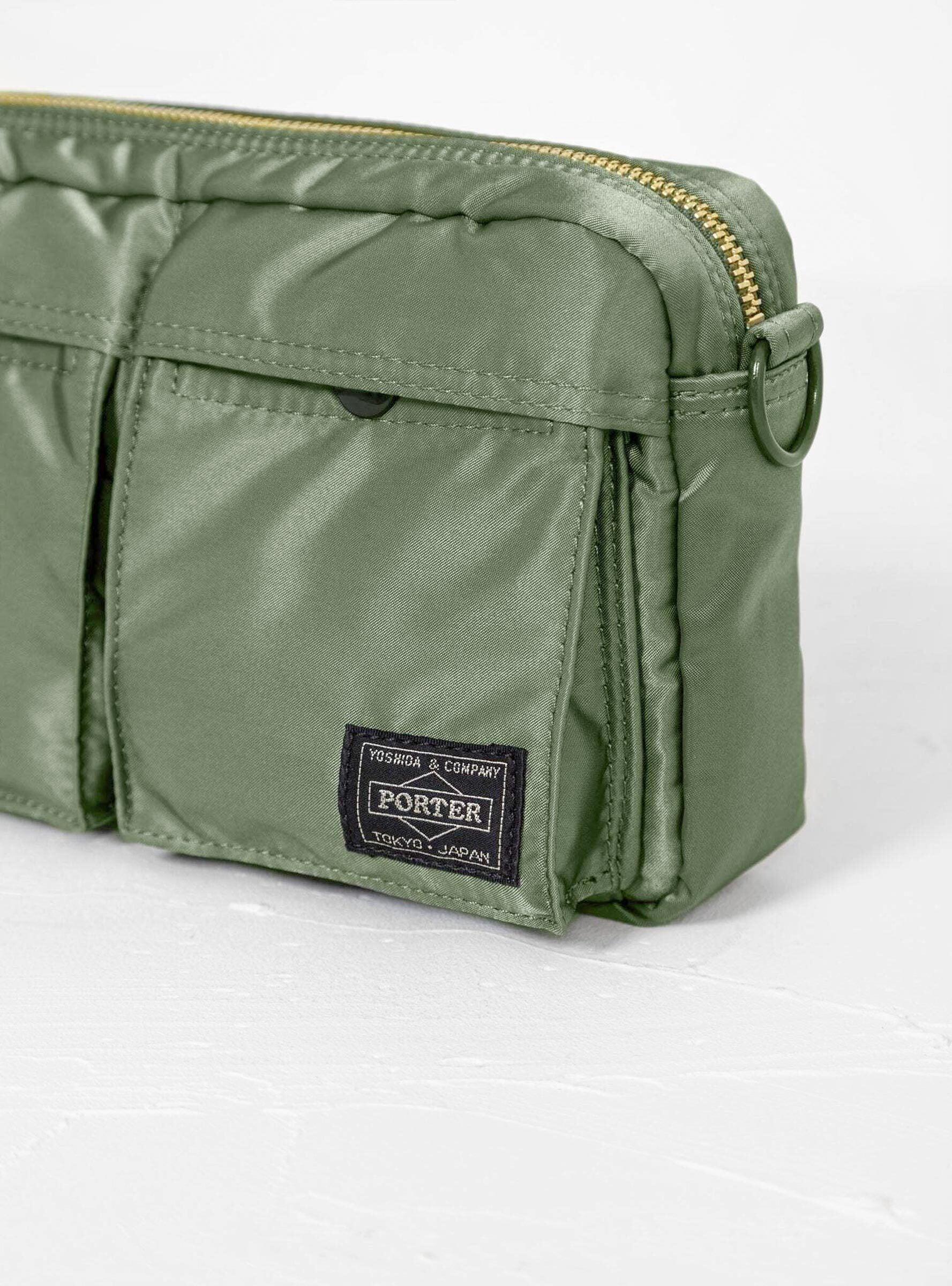 Porter TANKER SHOULDER BAG - SAGE GREEN on Garmentory