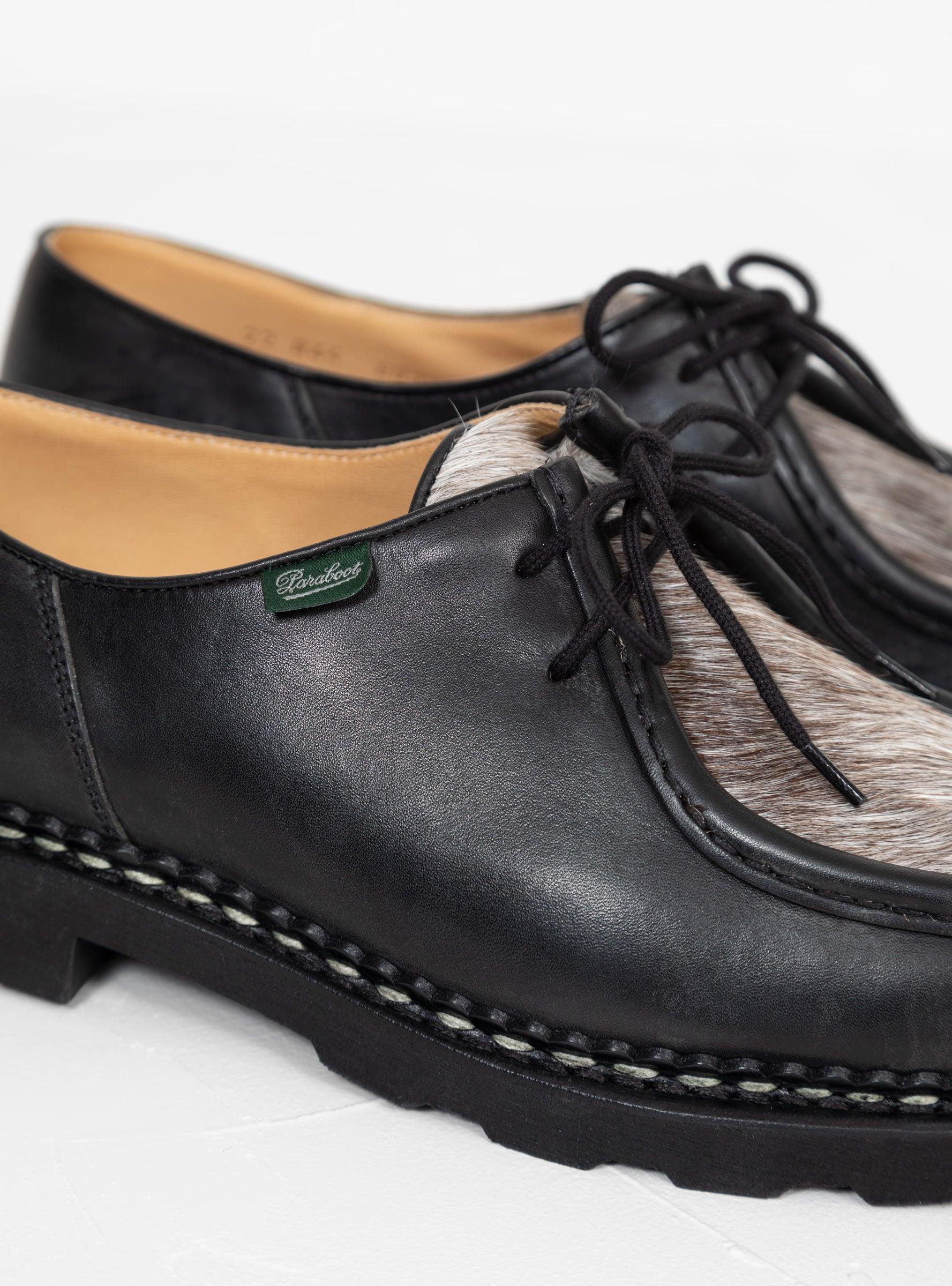 Paraboot Michael Leather & Calf Hair Shoes Black for Men | Lyst Paraboot Michael Leather & Calf Hair Shoes Black for Men | Lyst