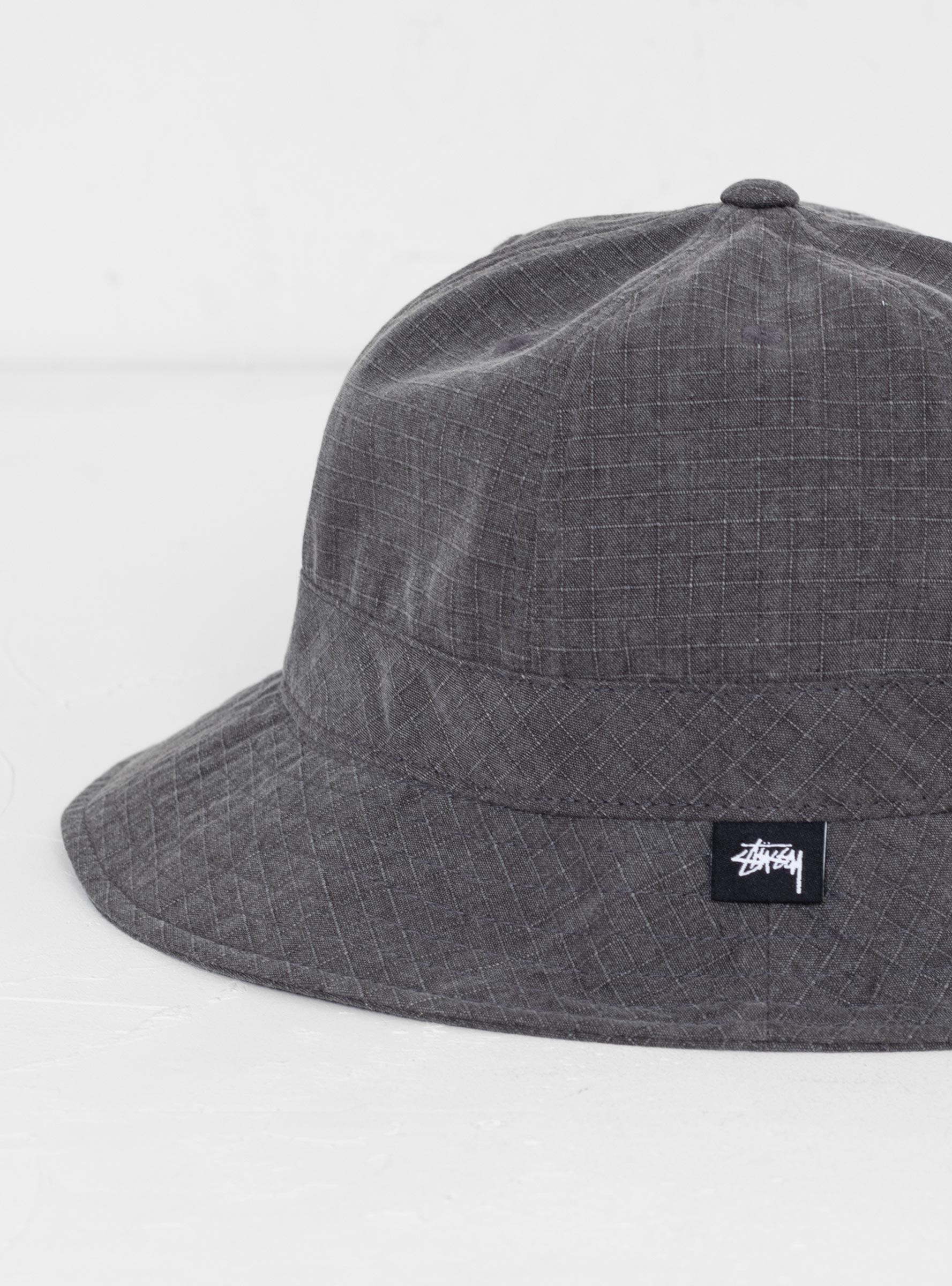 stussy washed ripstop bell bucket hat