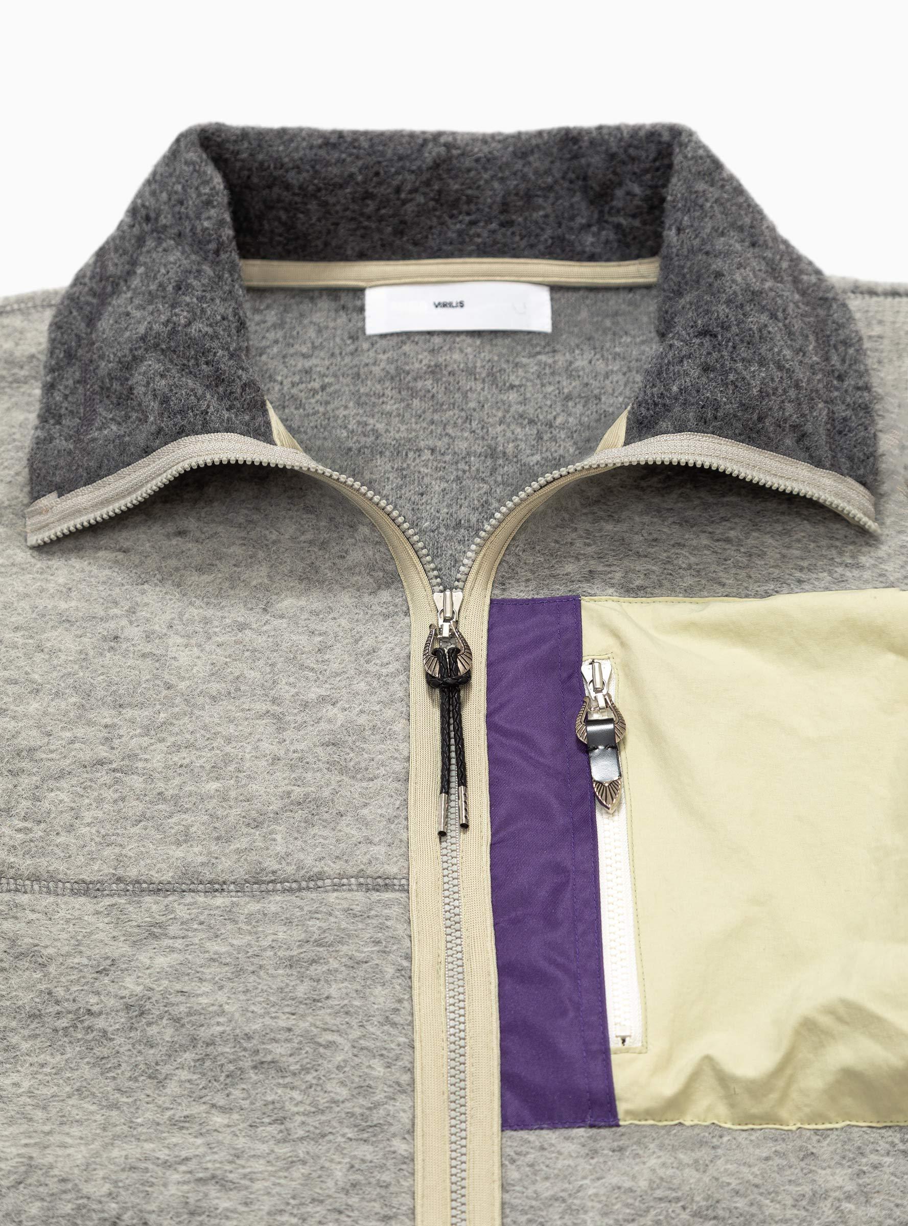 Toga Virilis Wool Jersey Blouson Jacket Grey for Men | Lyst