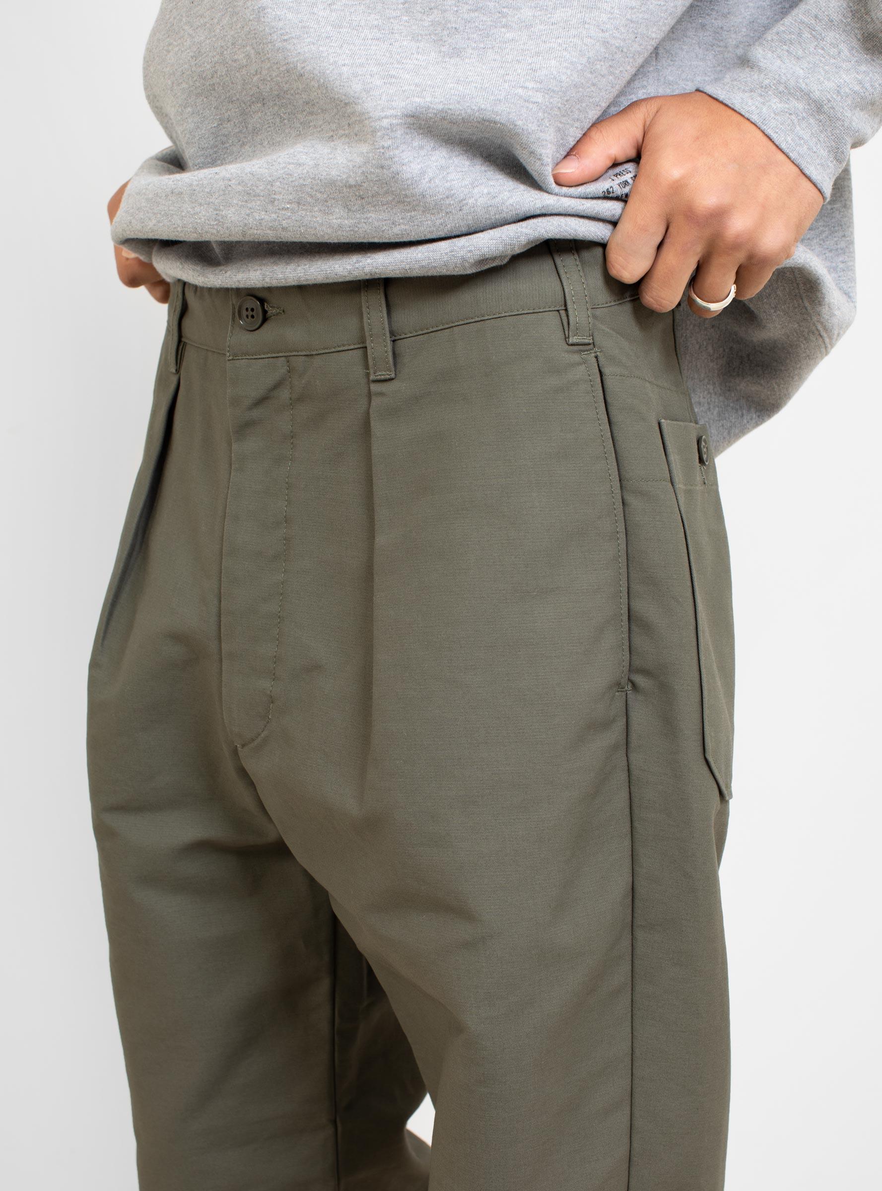 Engineered Garments Carlyle Pant Cotton Double Cloth in Green for 