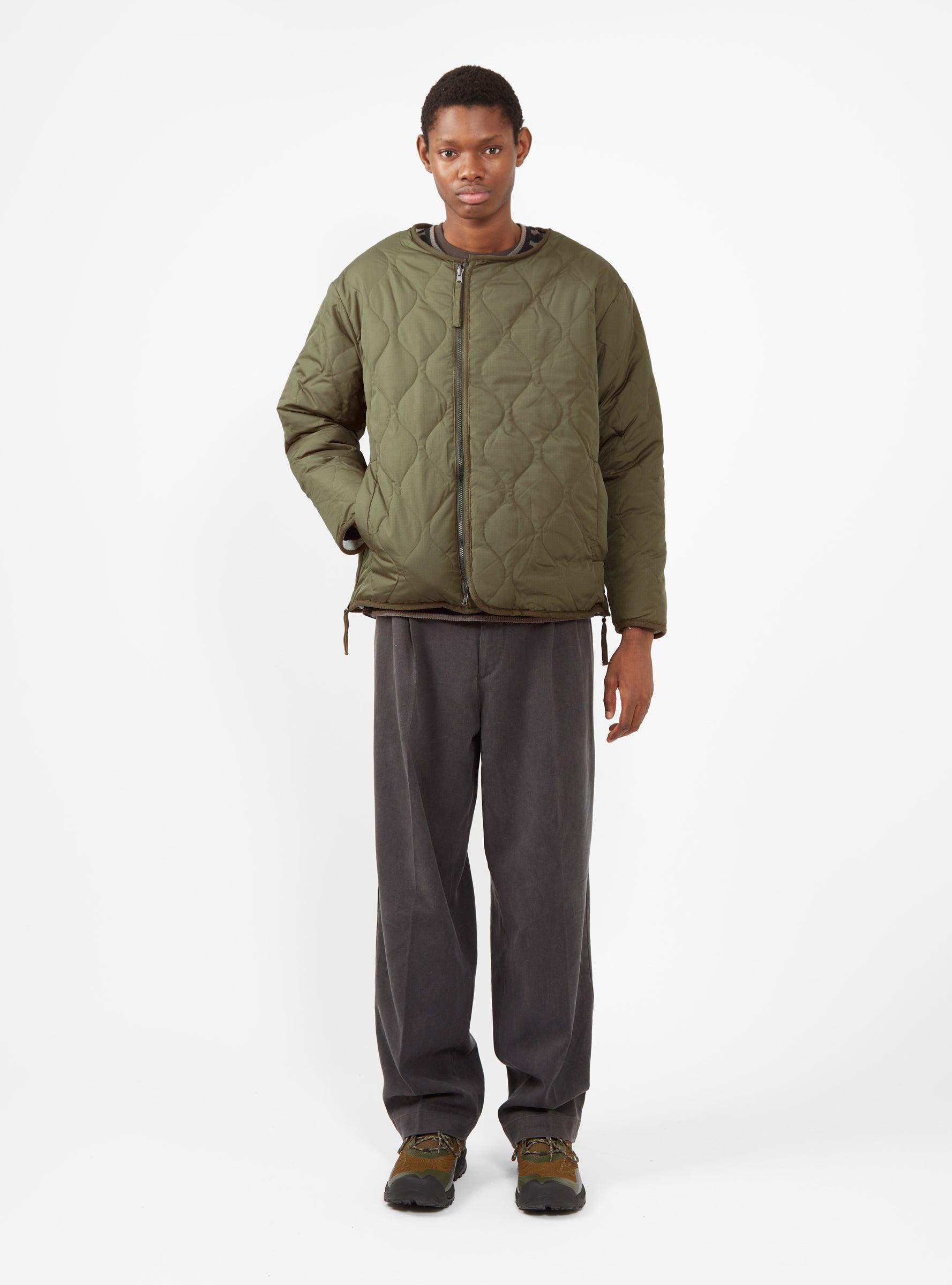 Taion Military Reversible Down Jacket Dark Olive & Cream in Green for Men |  Lyst UK