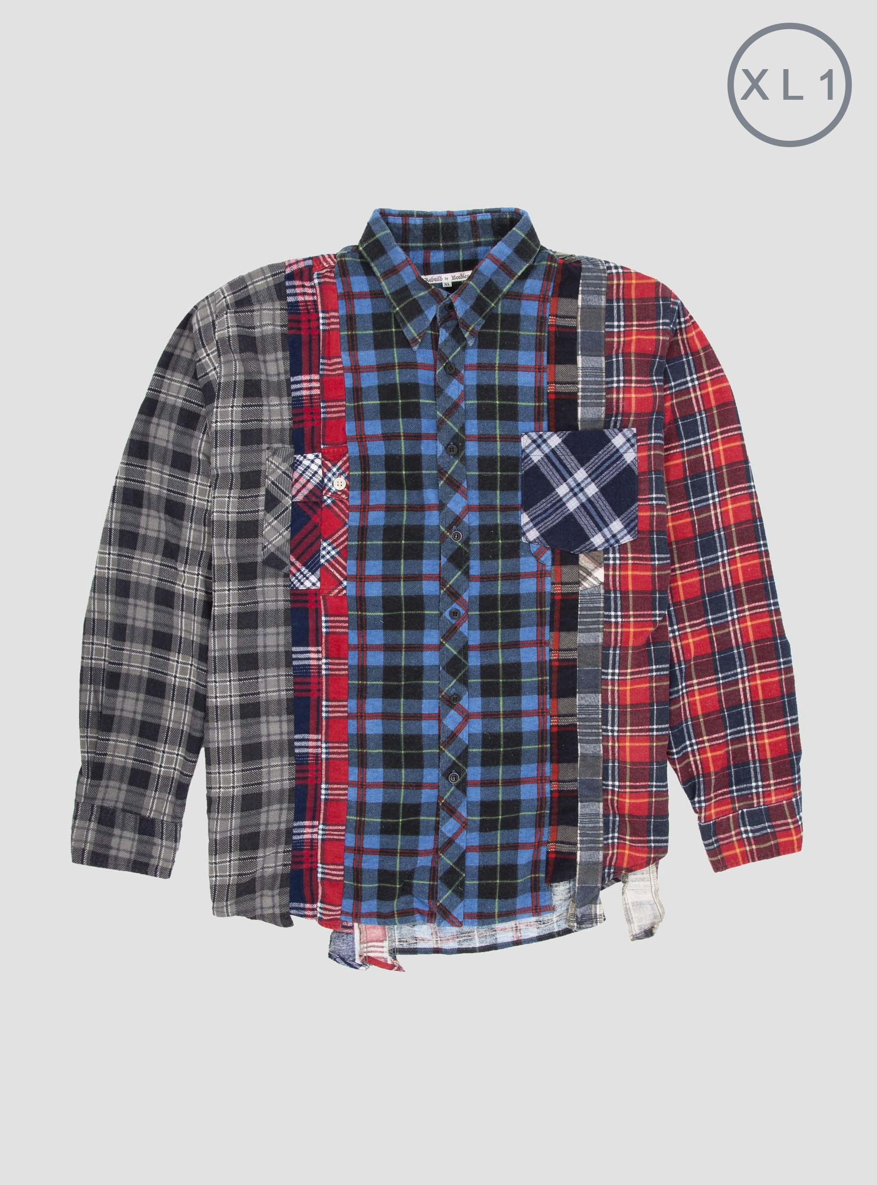 Needles Rebuild 7 Cuts Flannel Shirt 