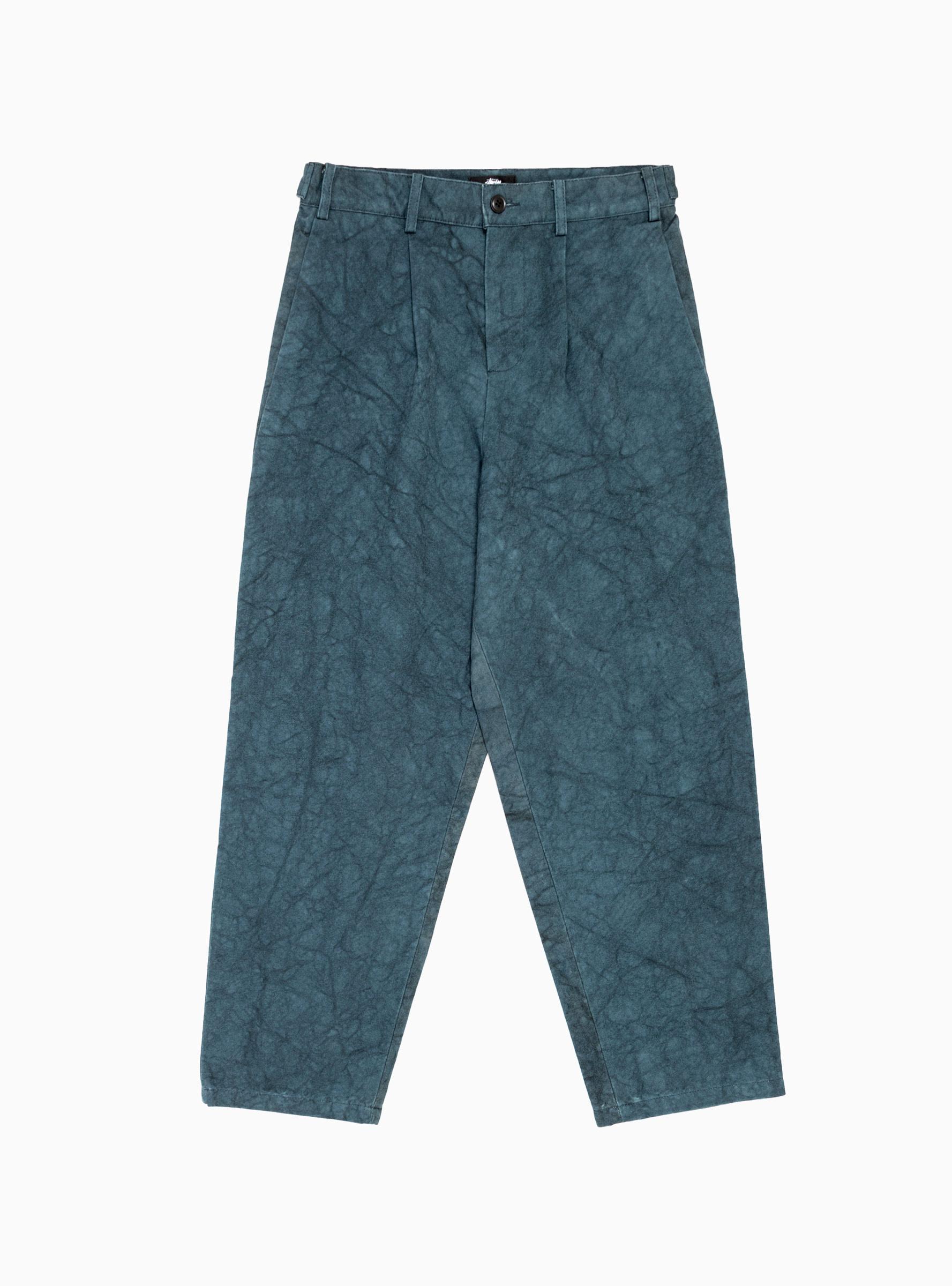 Stussy Canvas Volume Pleated Trouser in Blue for Men | Lyst Australia