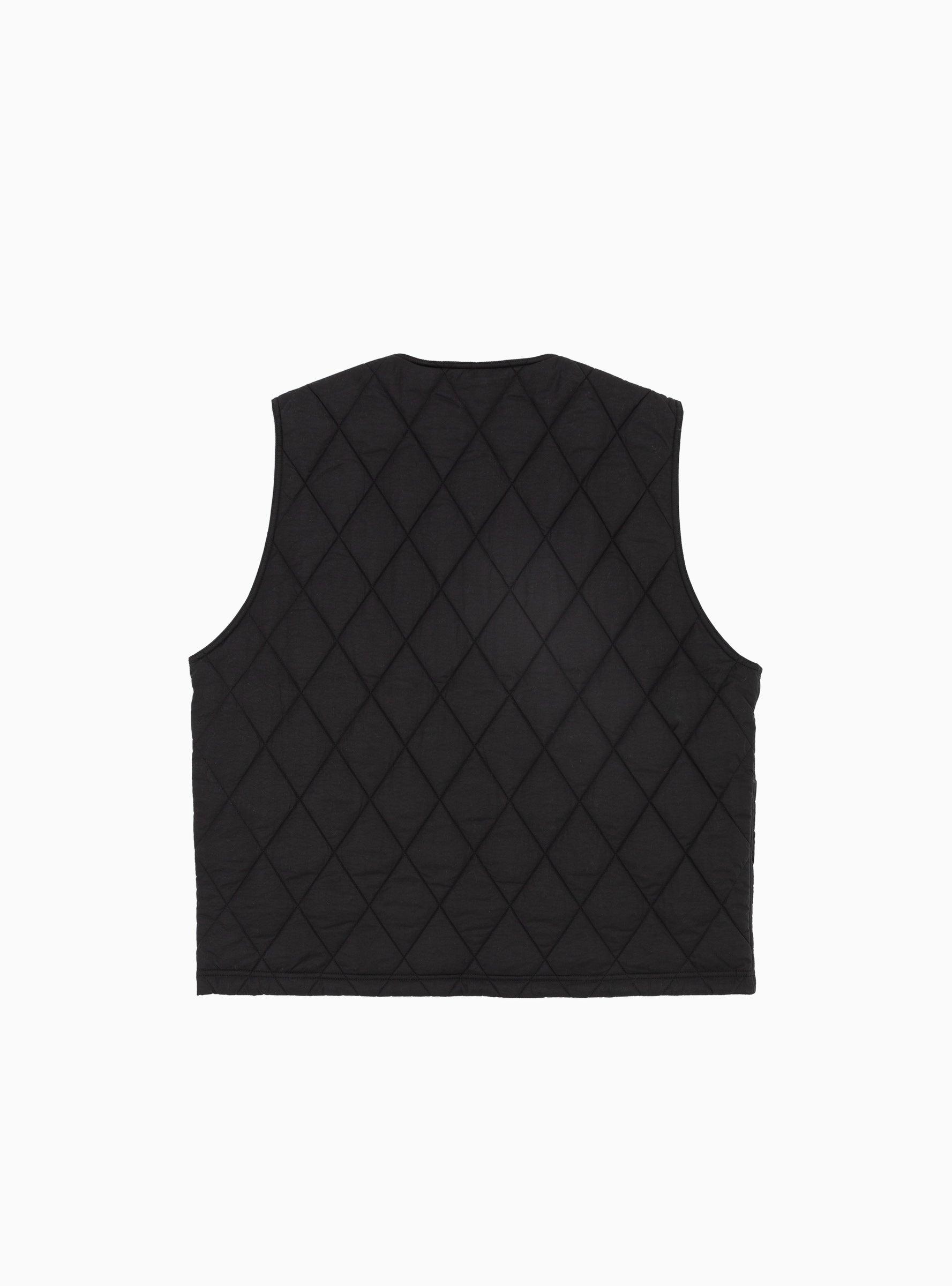 Stussy Diamond Quilted Vest Black for Men | Lyst Canada