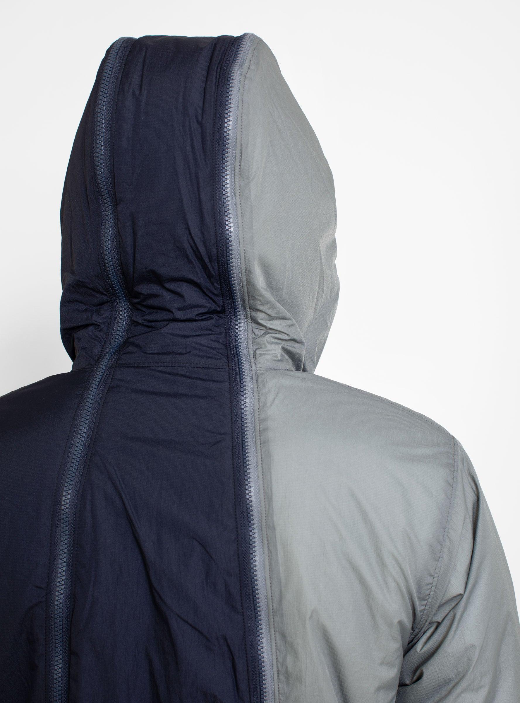 Mountain Research Men's Blue 4 Zips Parka Navy & Gray