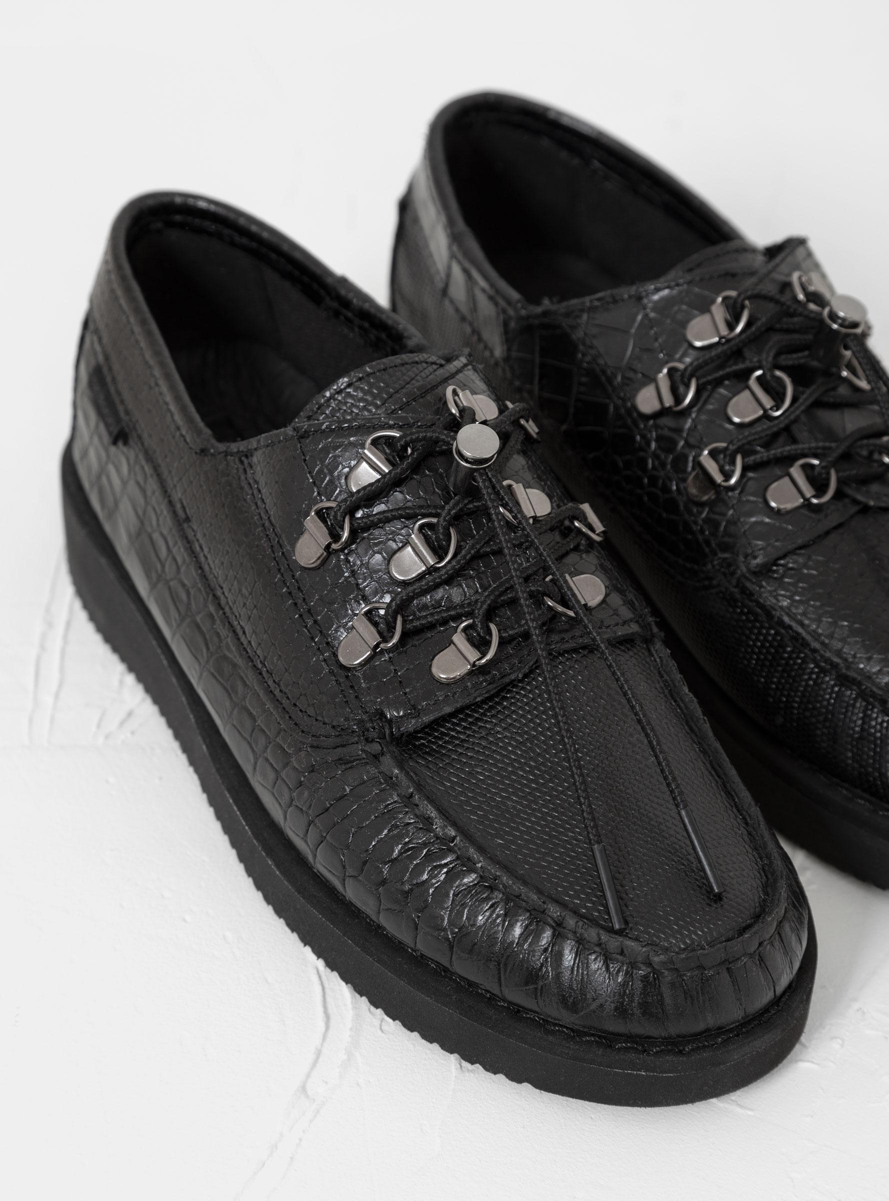 Sebago X Engineered Garments Overlap Exotic Shoes Black for Men | Lyst