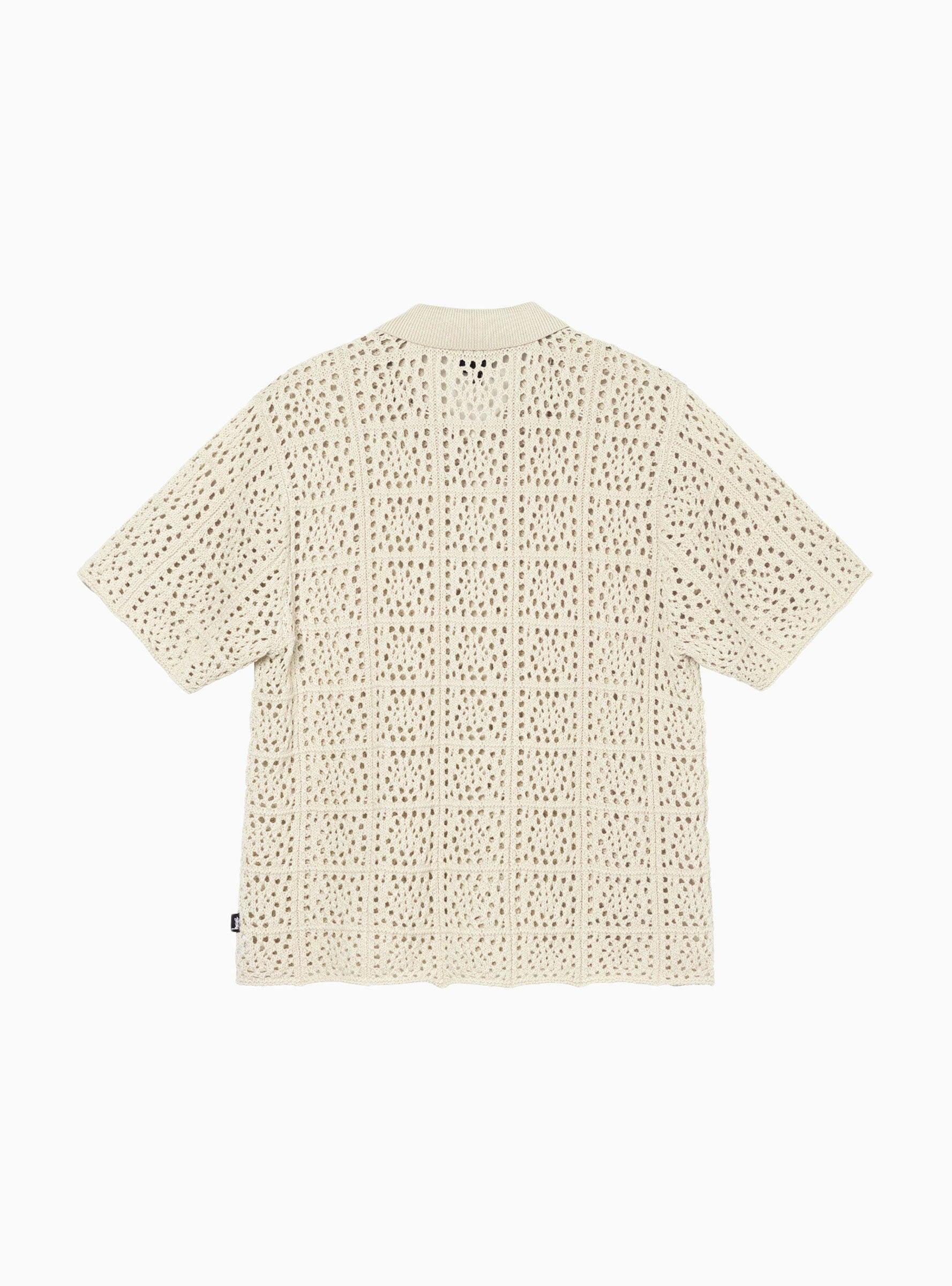 Stussy Men's Crochet Shirt Natural