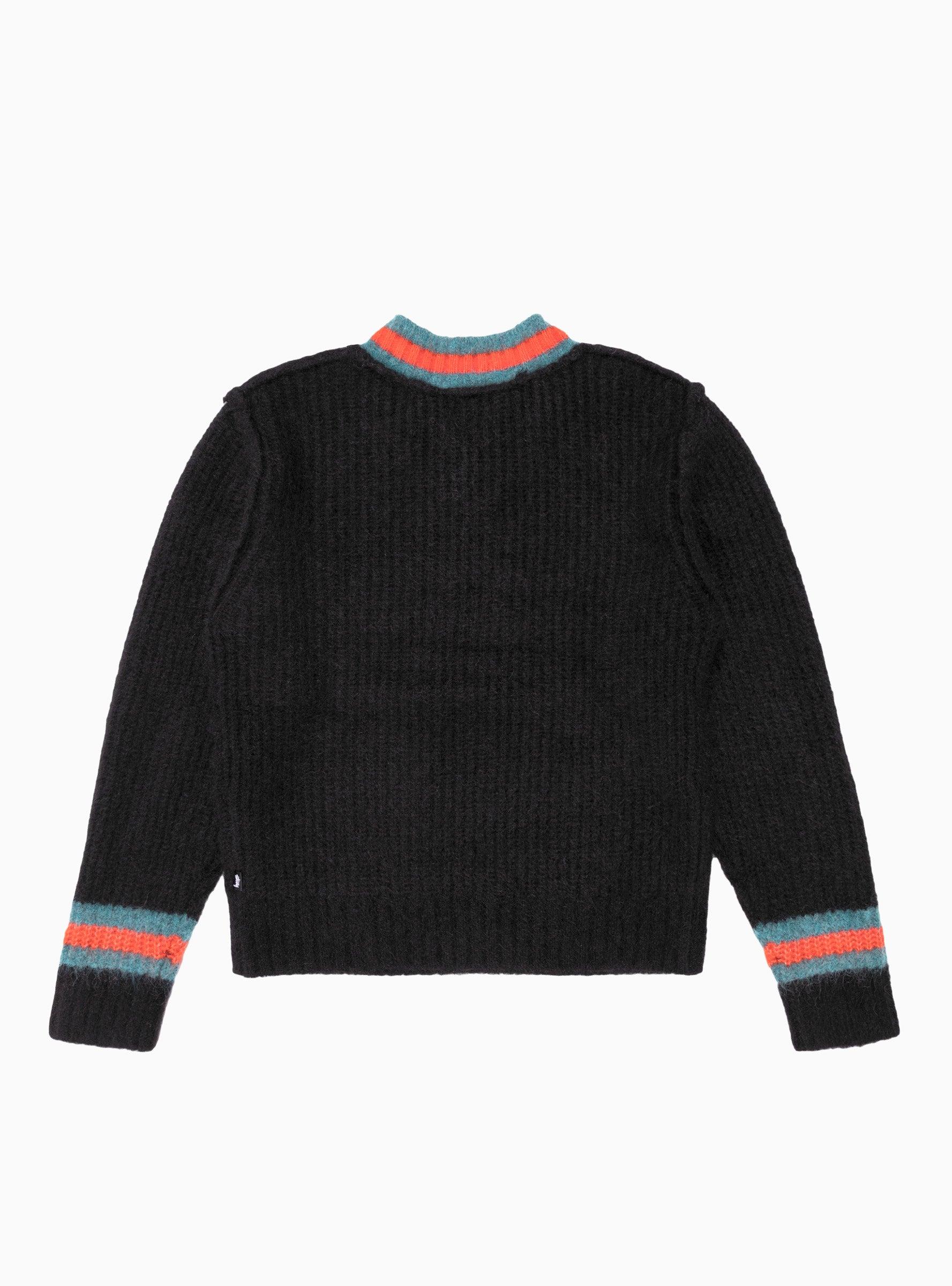 Stussy Mohair-blend Tennis Sweater Black for Men | Lyst